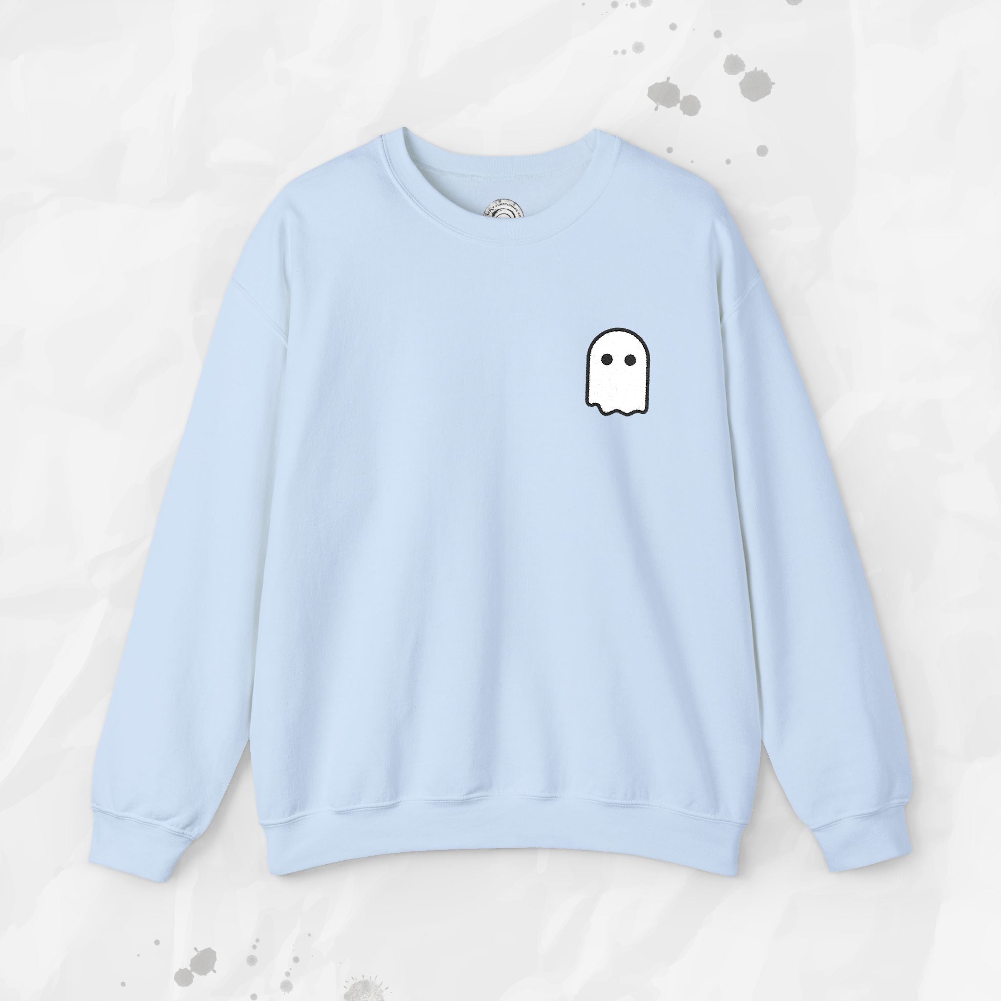 Ghost Icon – Embroidered Crewneck Sweatshirt