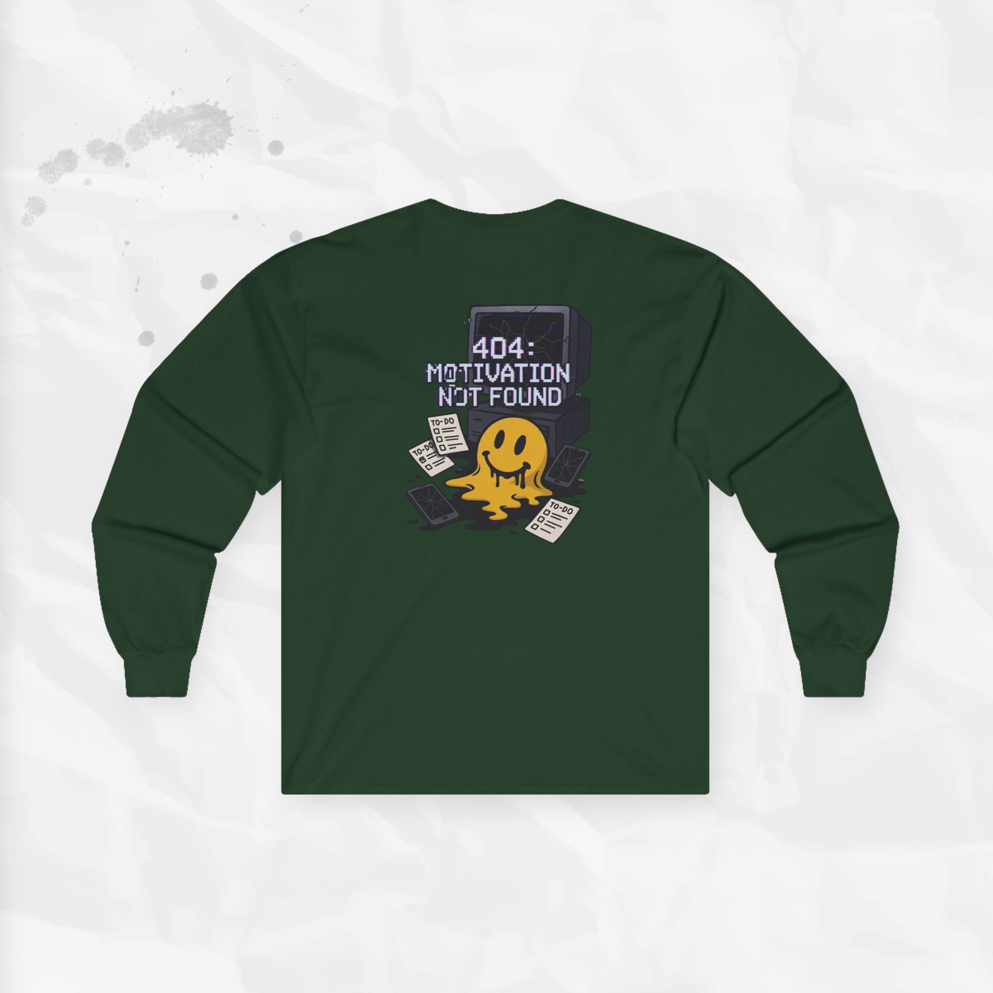 404: Motivation Not Found - Long Sleeve T-Shirt