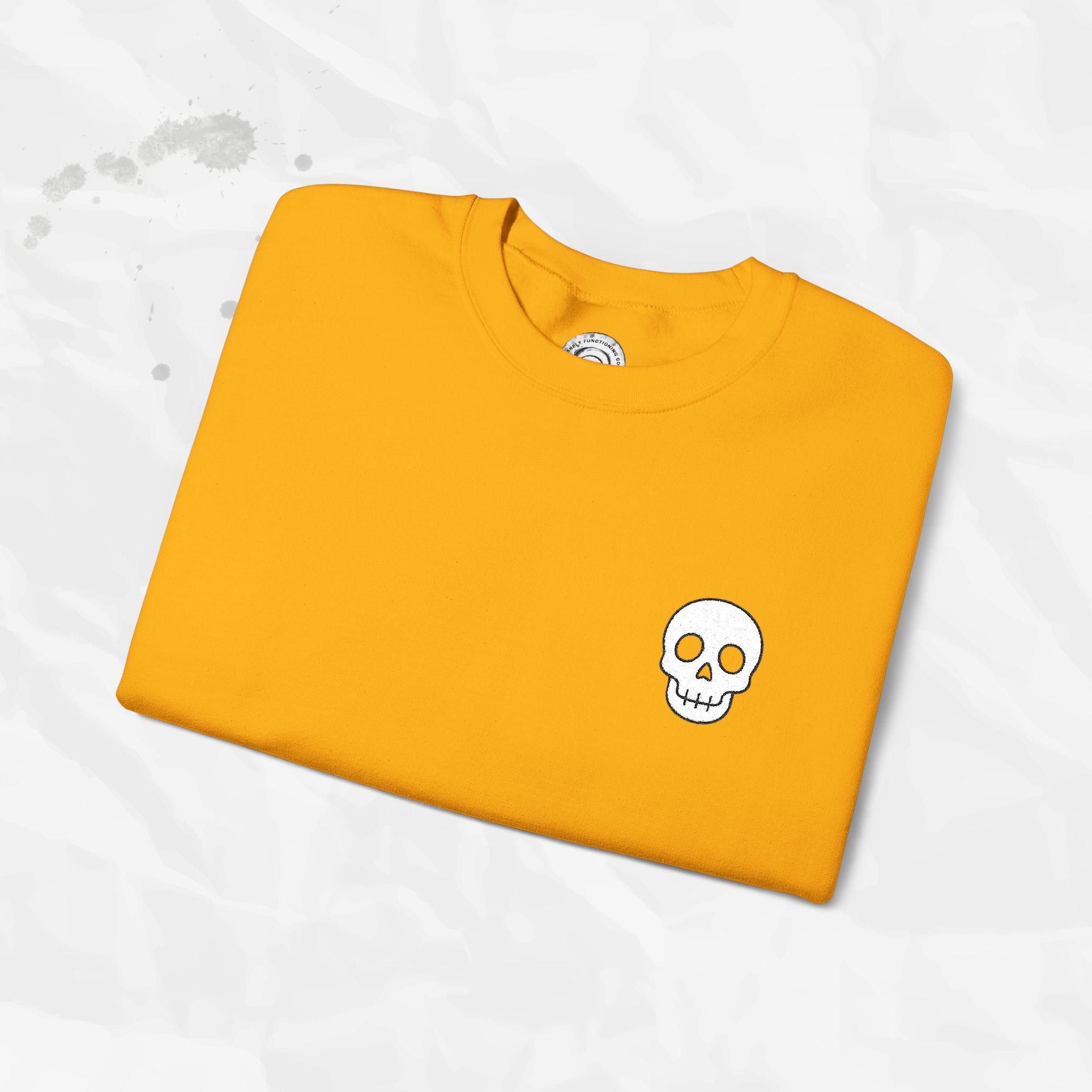 Skull Icon – Embroidered Crewneck Sweatshirt