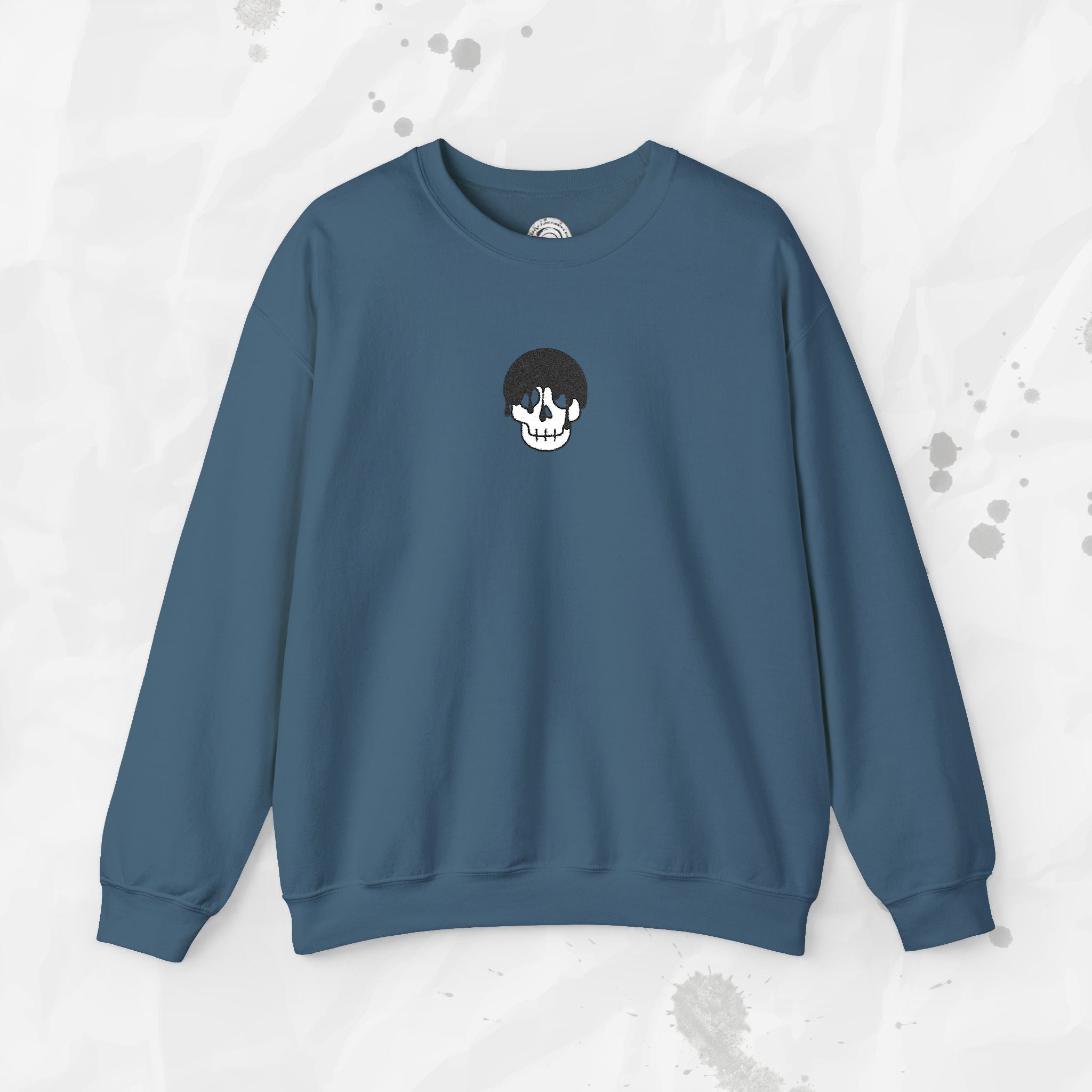 Skull Icon – Embroidered Crewneck Sweatshirt
