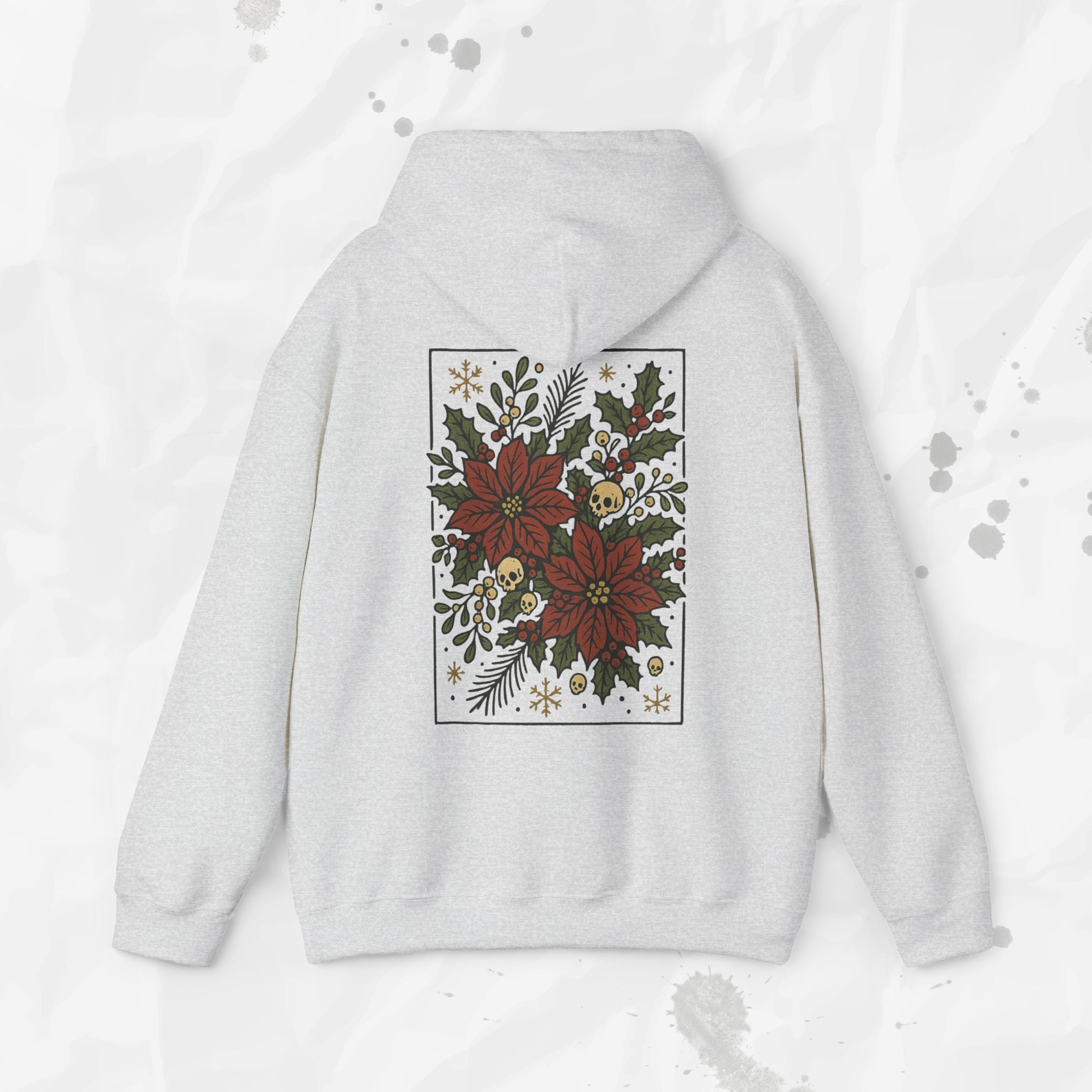 Skull Poinsettias – Hoodie