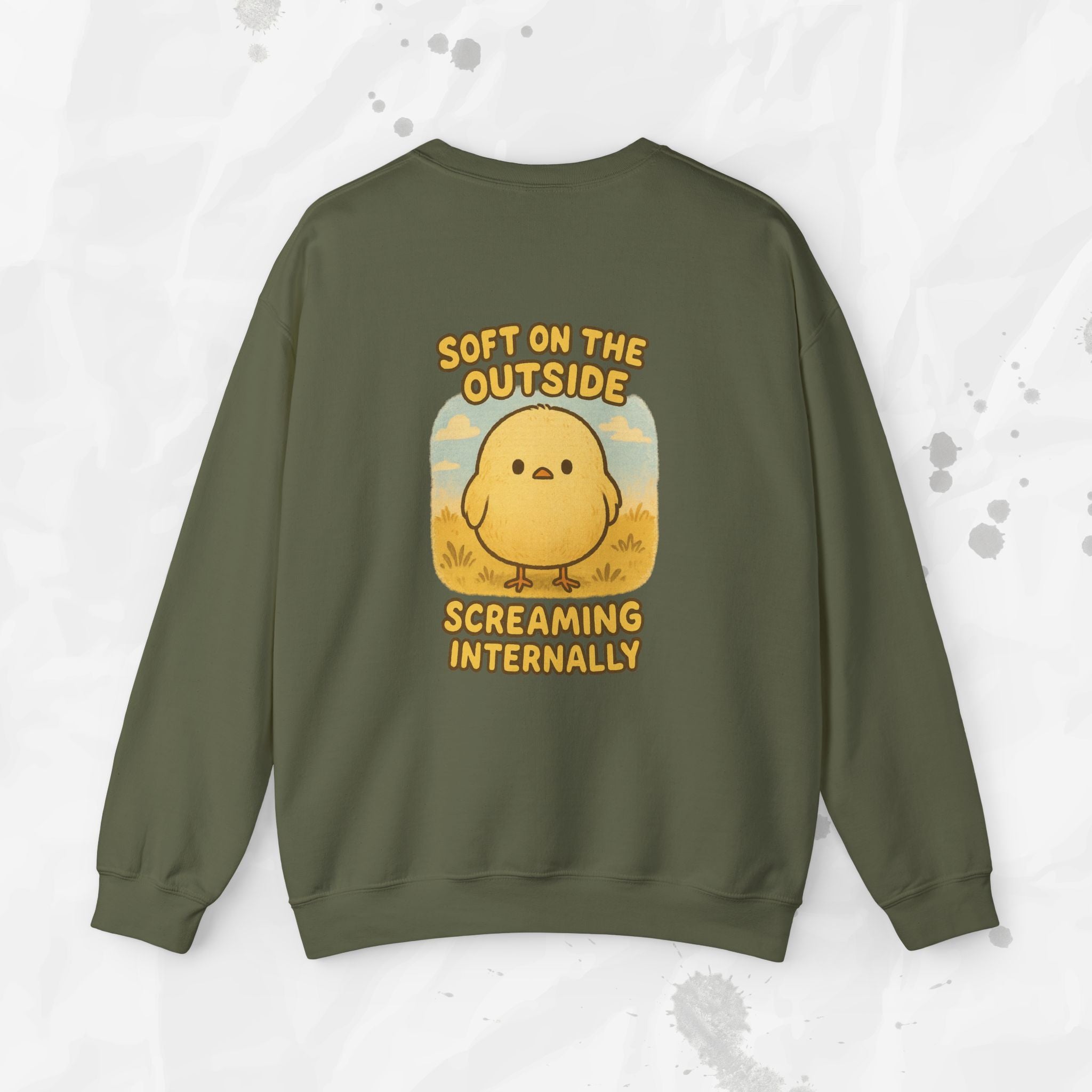 Soft on the Outside Screaming Internally - Crewneck Sweatshirt