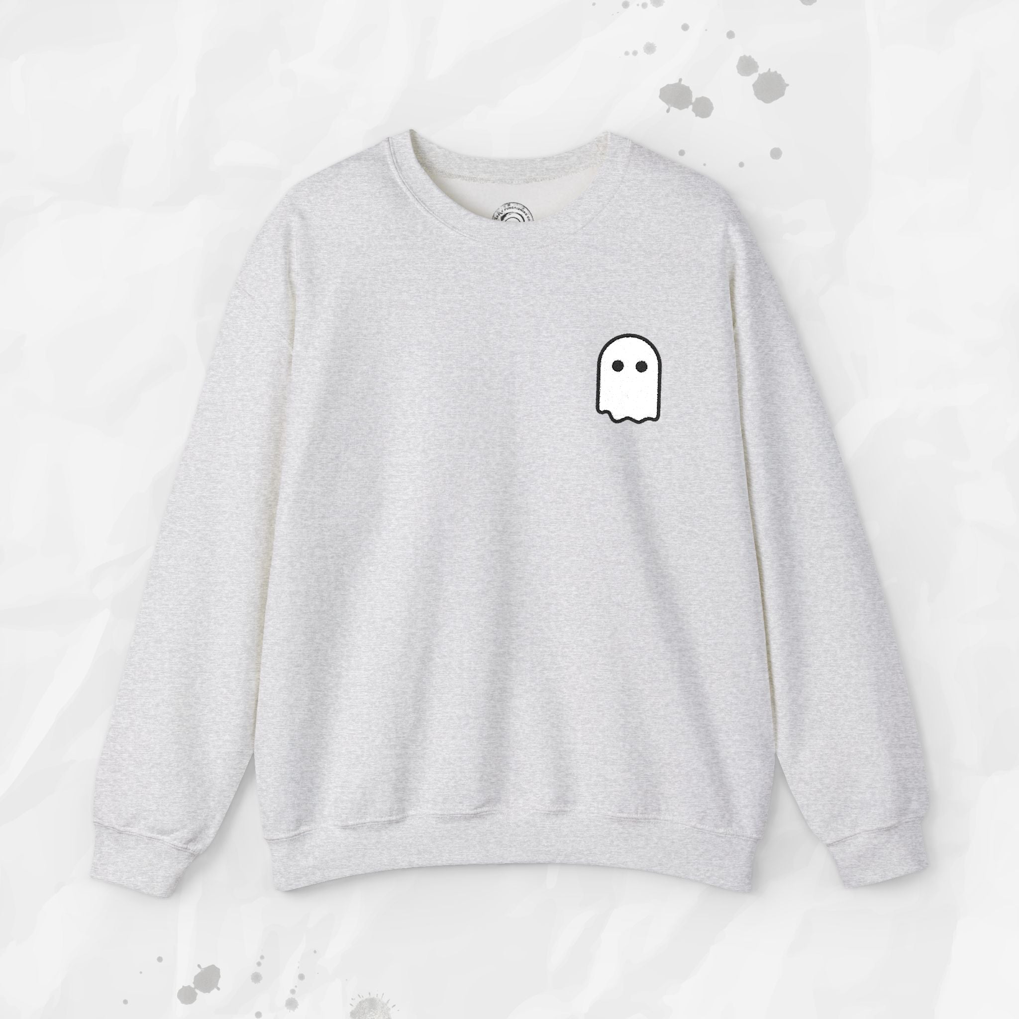 Ghost Icon – Embroidered Crewneck Sweatshirt