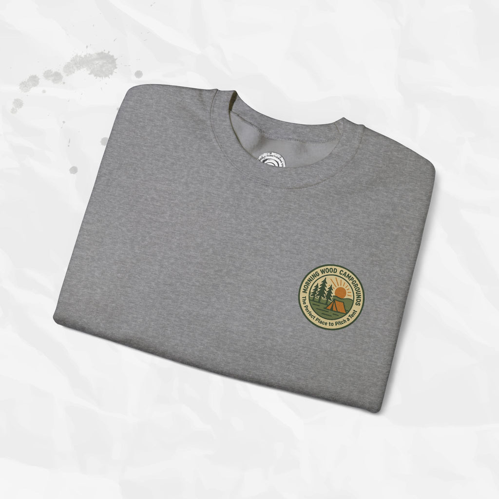 Morning Wood Campgrounds – T-Shirt (Pocket Print)