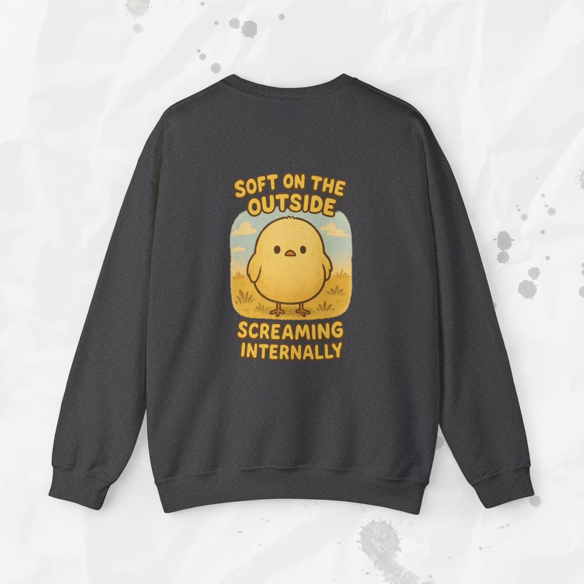 Soft on the Outside Screaming Internally - Crewneck Sweatshirt