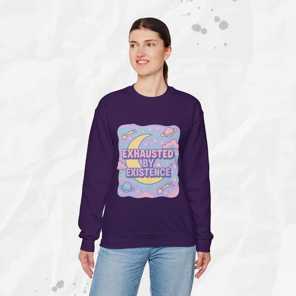 Exhausted by Existence - Crewneck Sweatshirt