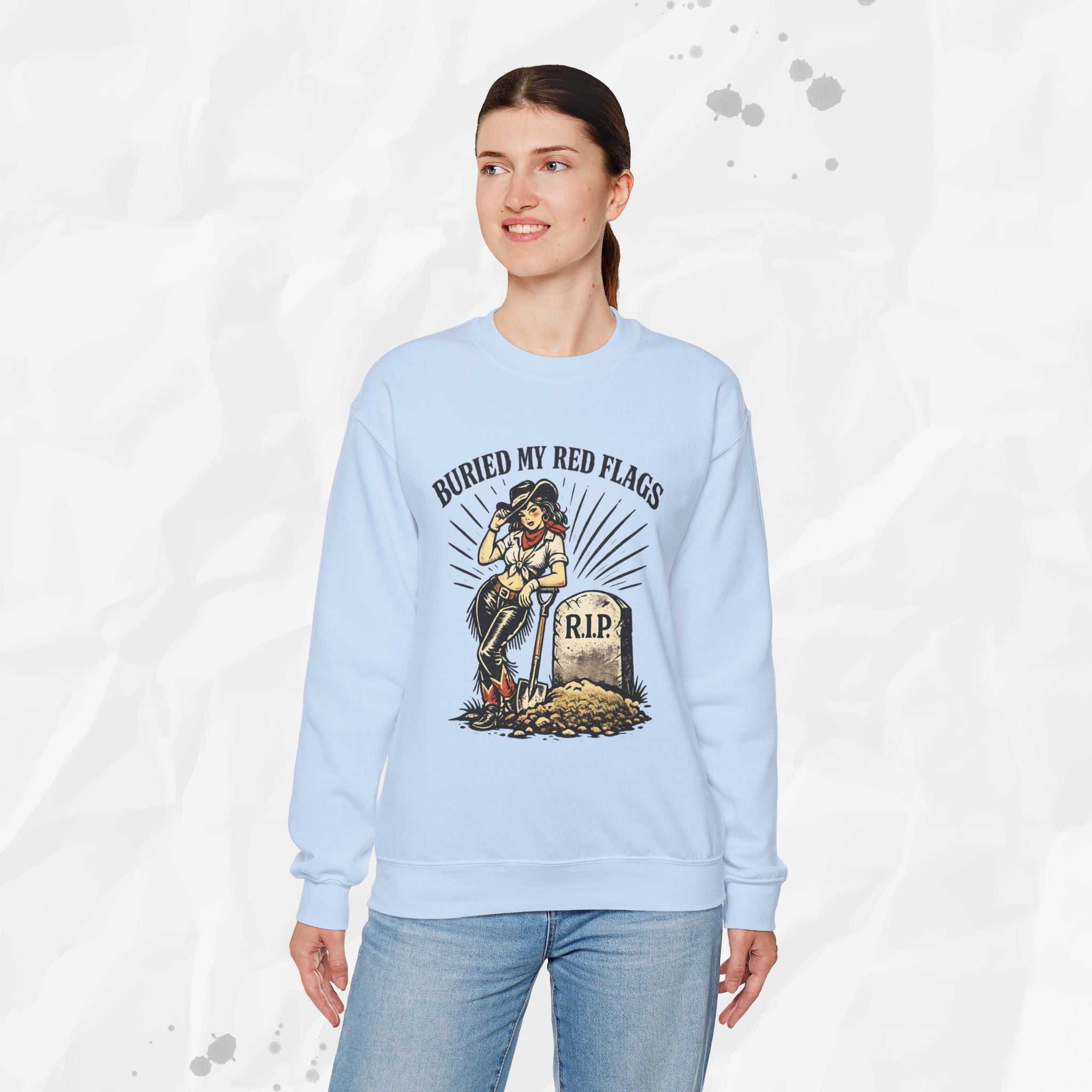 Buried My Red Flags – Crewneck Sweatshirt