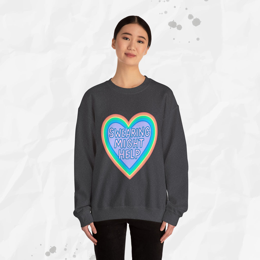 Swearing Might Help – Crewneck Sweatshirt