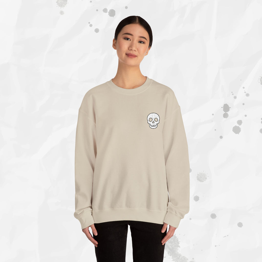Skull Icon – Embroidered Crewneck Sweatshirt