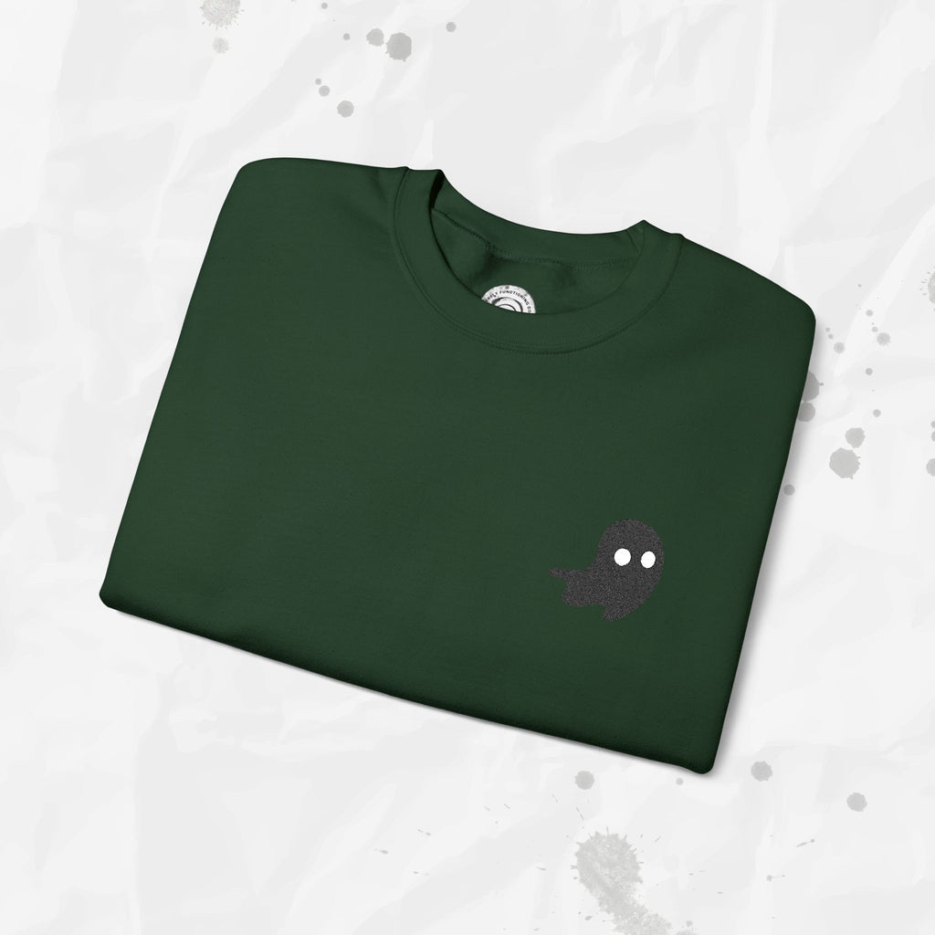 Sweat-shirt à col rond brodé Lil Ghost