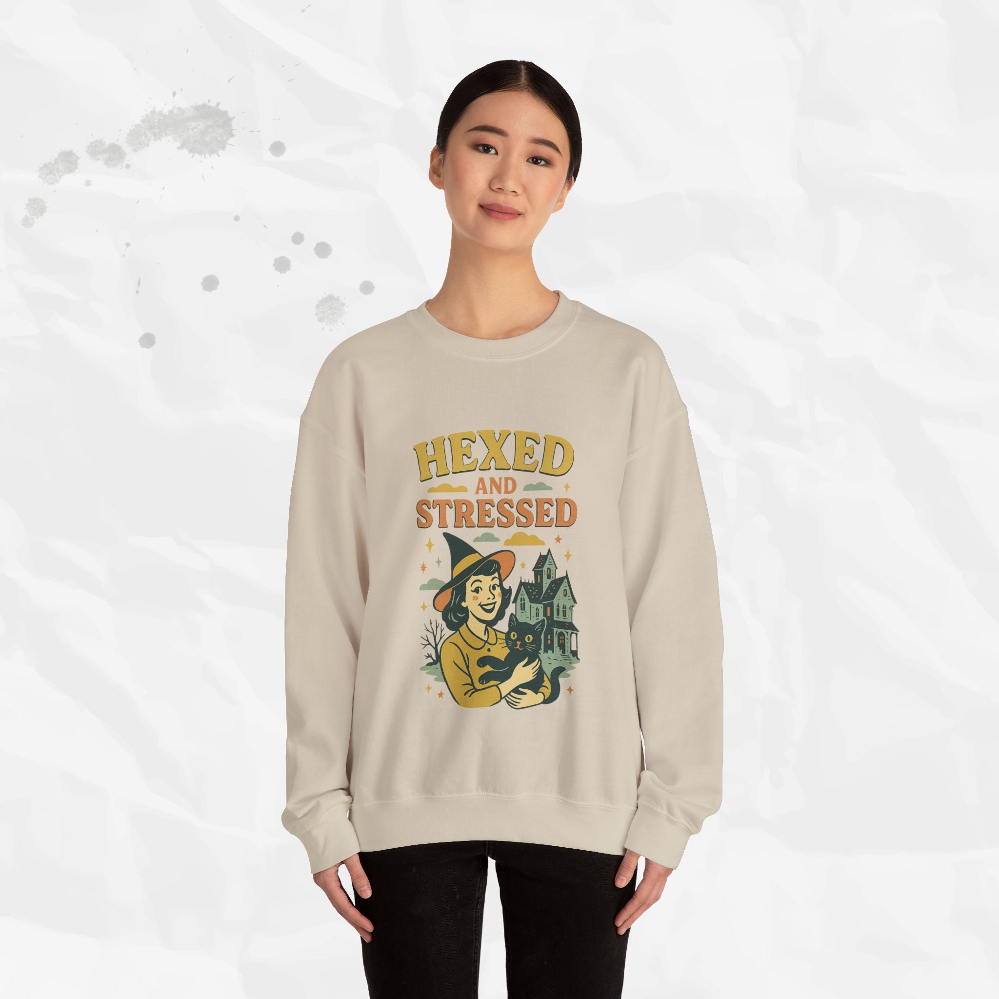 Hexed and Stressed – Crewneck Sweatshirt