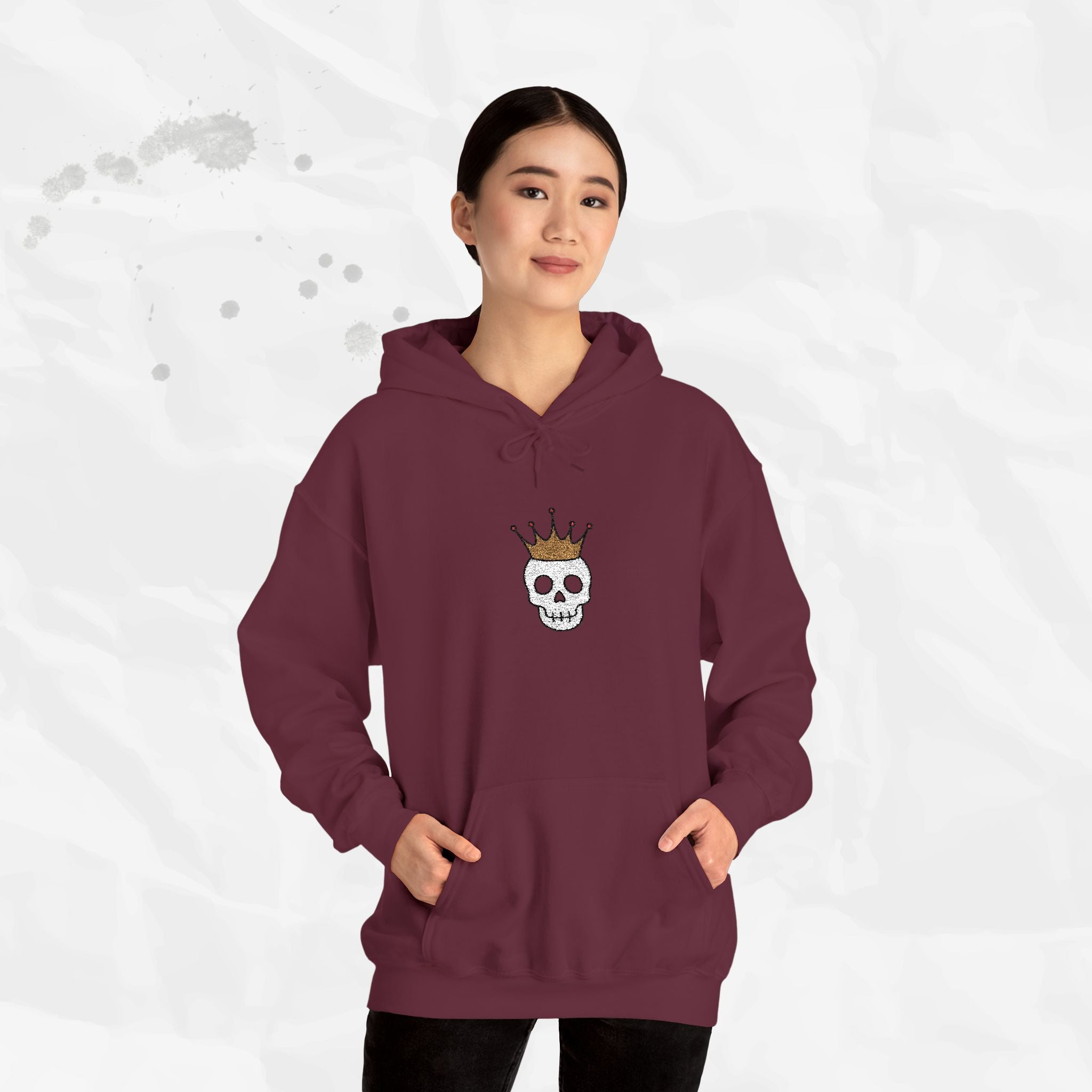 Crown Skull - Embroidered Hoodie