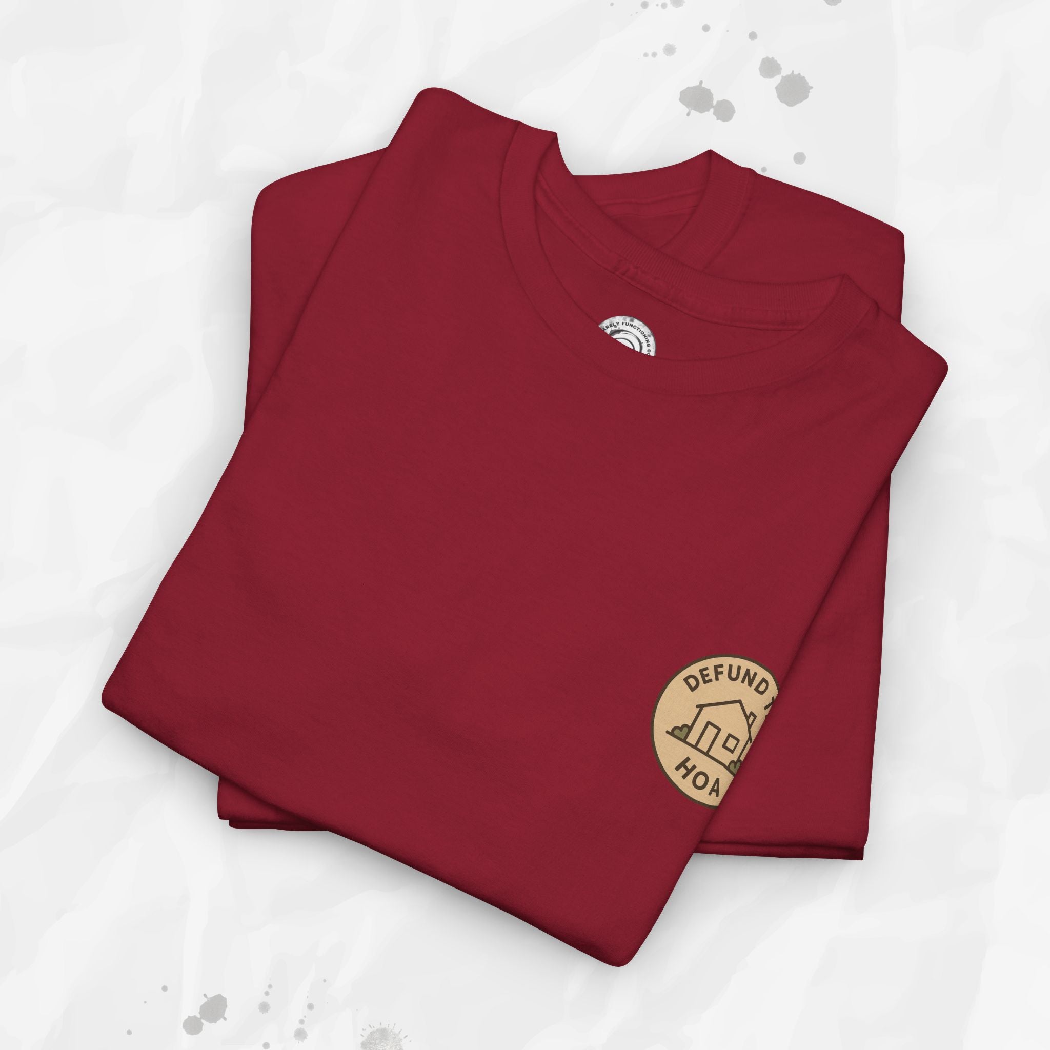 Defund the HOA – T-Shirt (Pocket Print)
