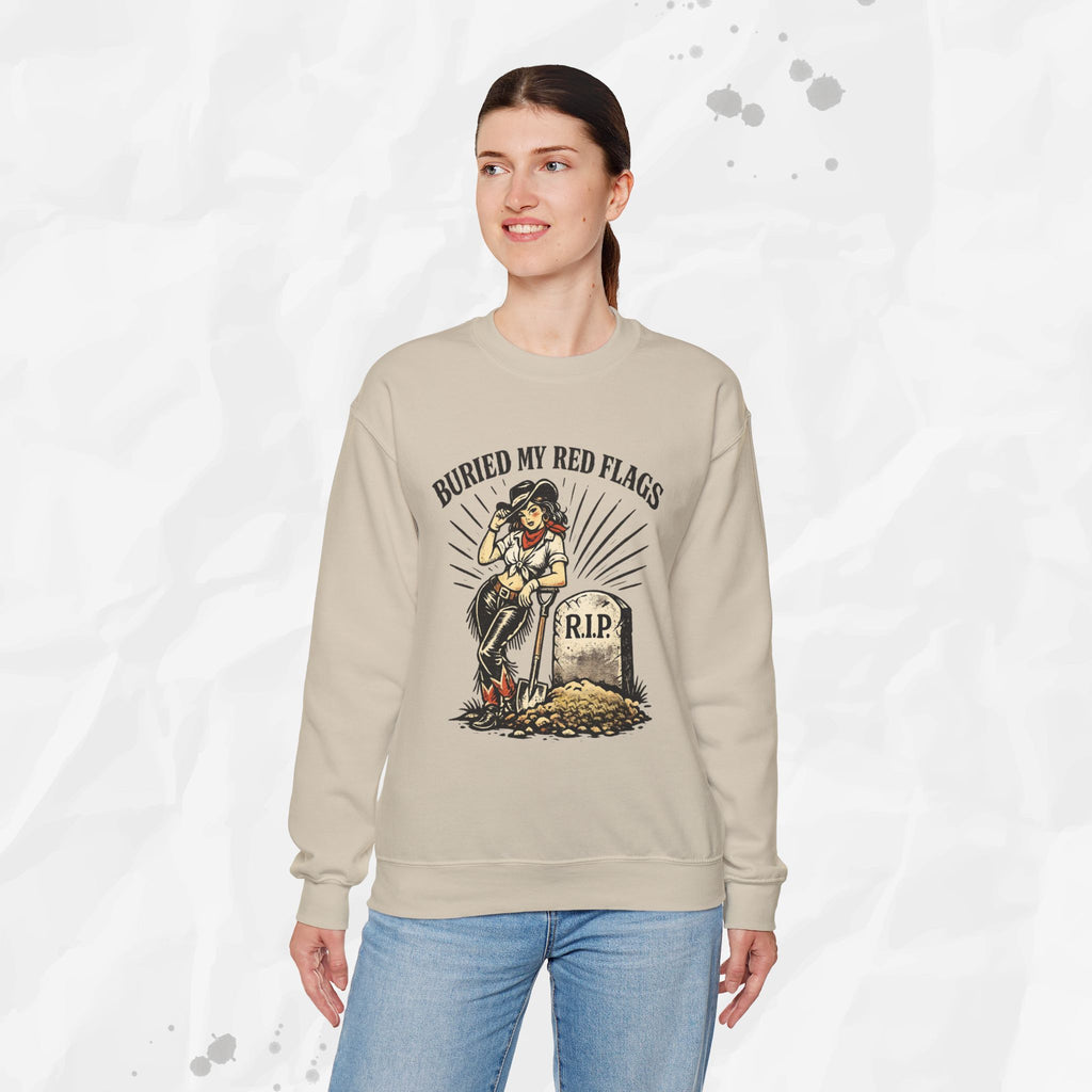 Buried My Red Flags – Crewneck Sweatshirt