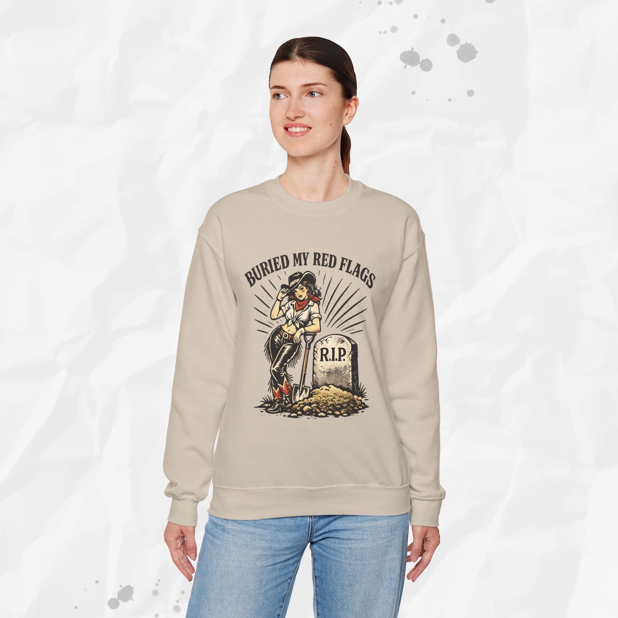 Buried My Red Flags – Crewneck Sweatshirt