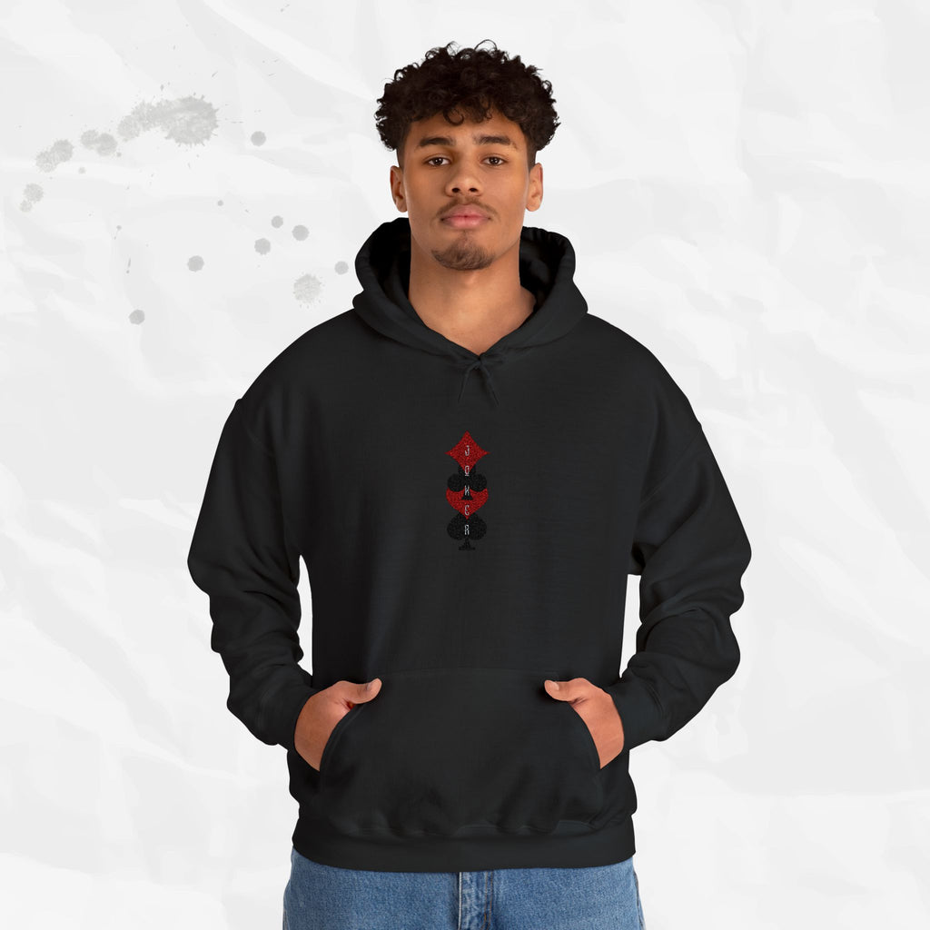 Sweat à capuche brodé Joker