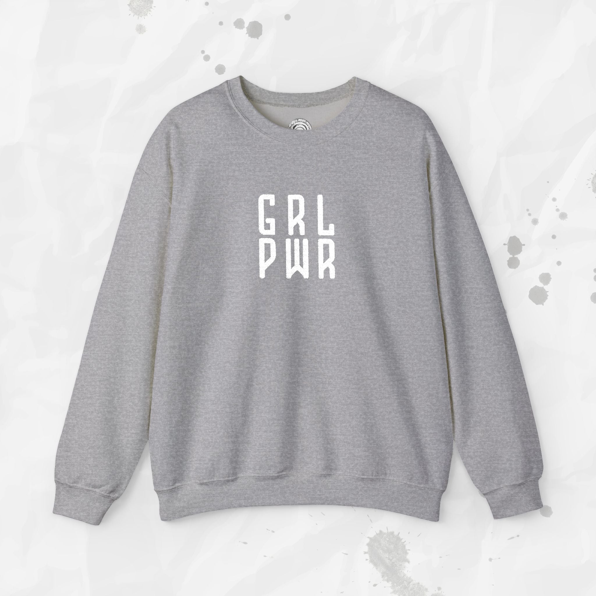 GRL PWR - Embroidered Crewneck Sweatshirt
