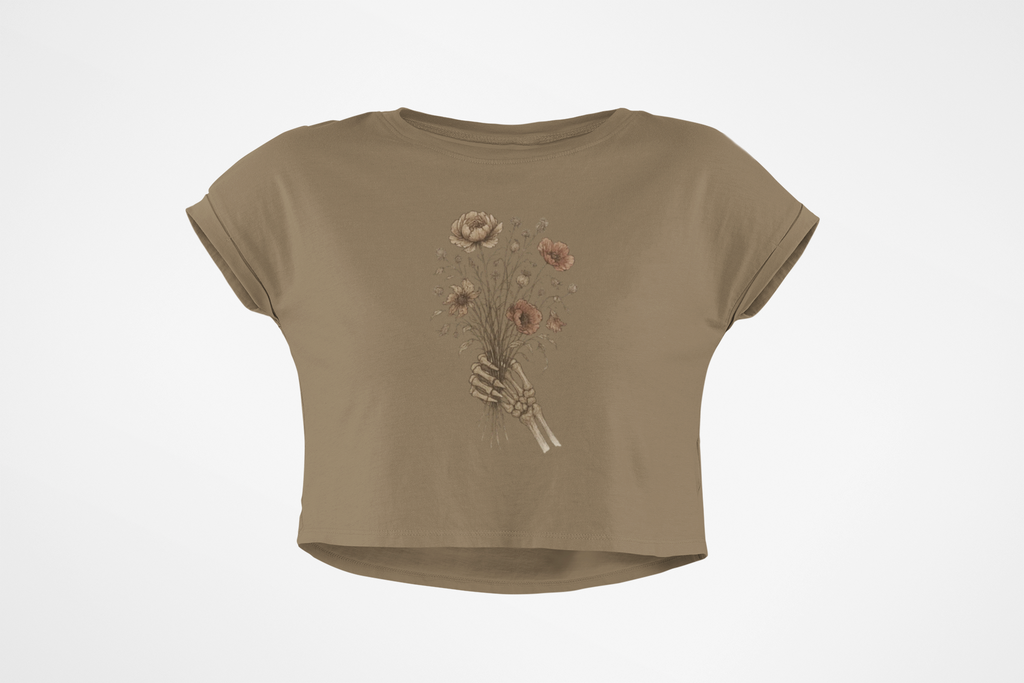 Skeleton Bouquet - Crop Top