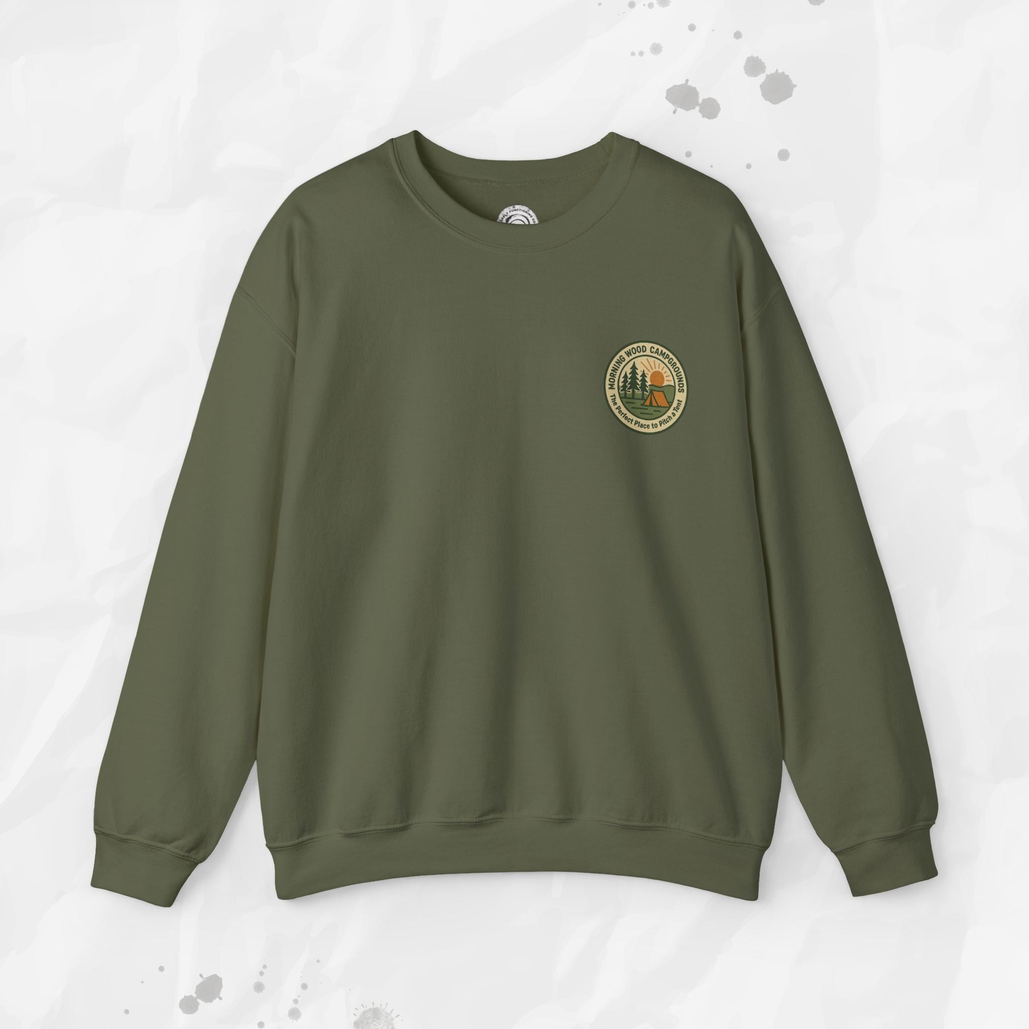 Morning Wood Campgrounds – T-Shirt (Pocket Print)