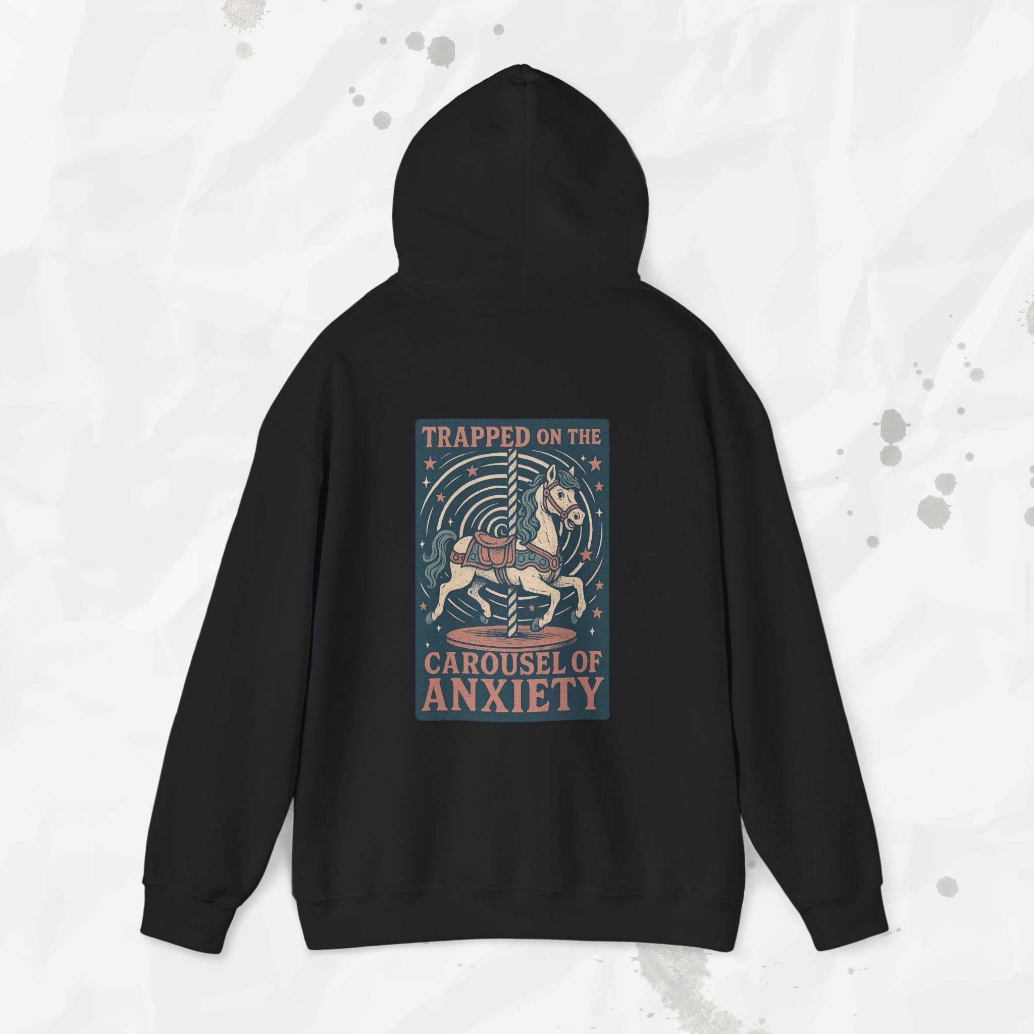 Trapped on the Carousel of Anxiety - Hoodie