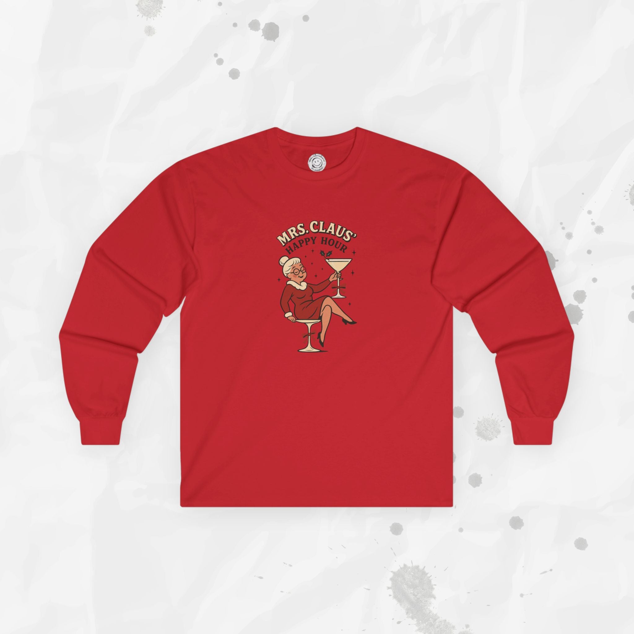 Mrs. Claus Happy Hour – Long Sleeve Shirt