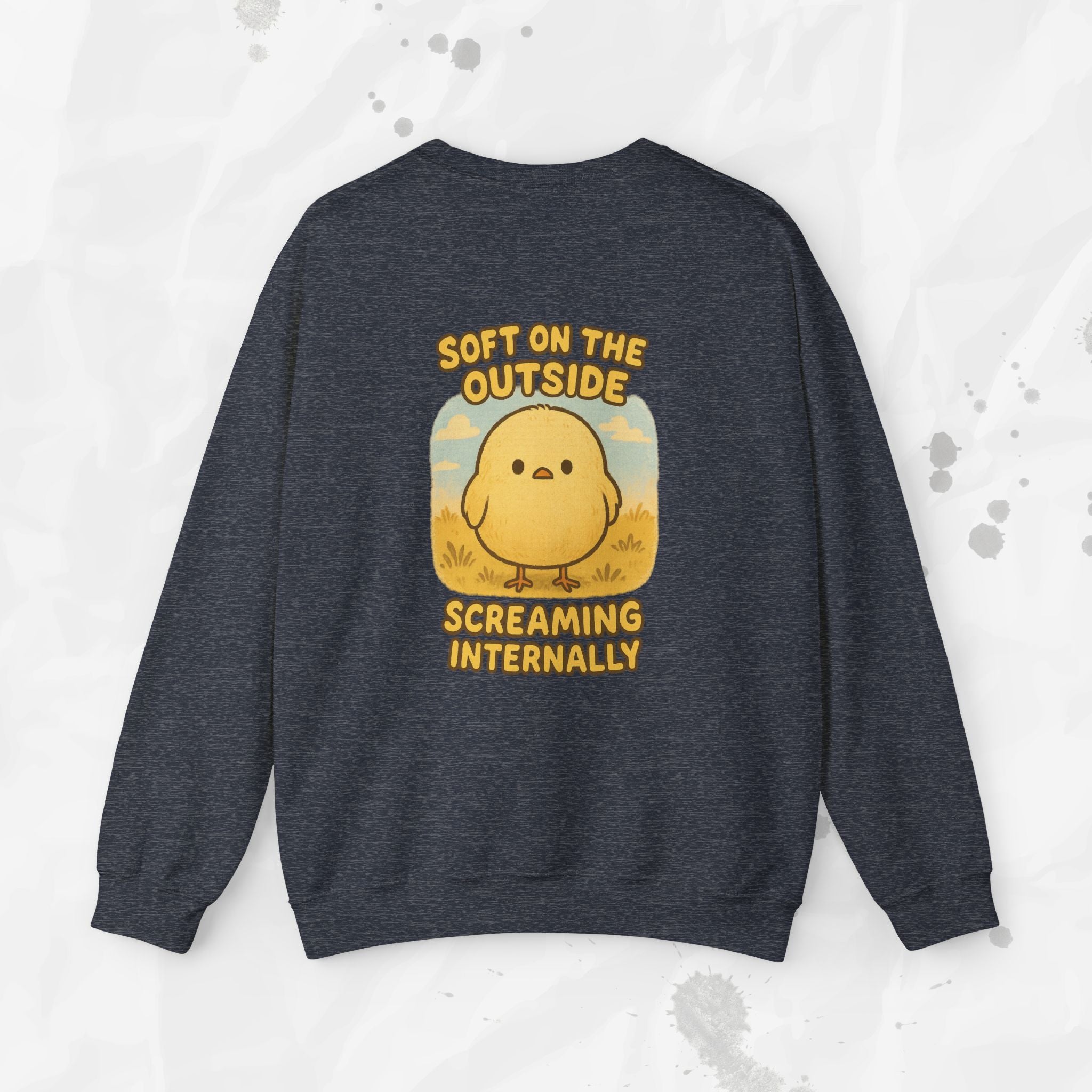 Soft on the Outside Screaming Internally - Crewneck Sweatshirt