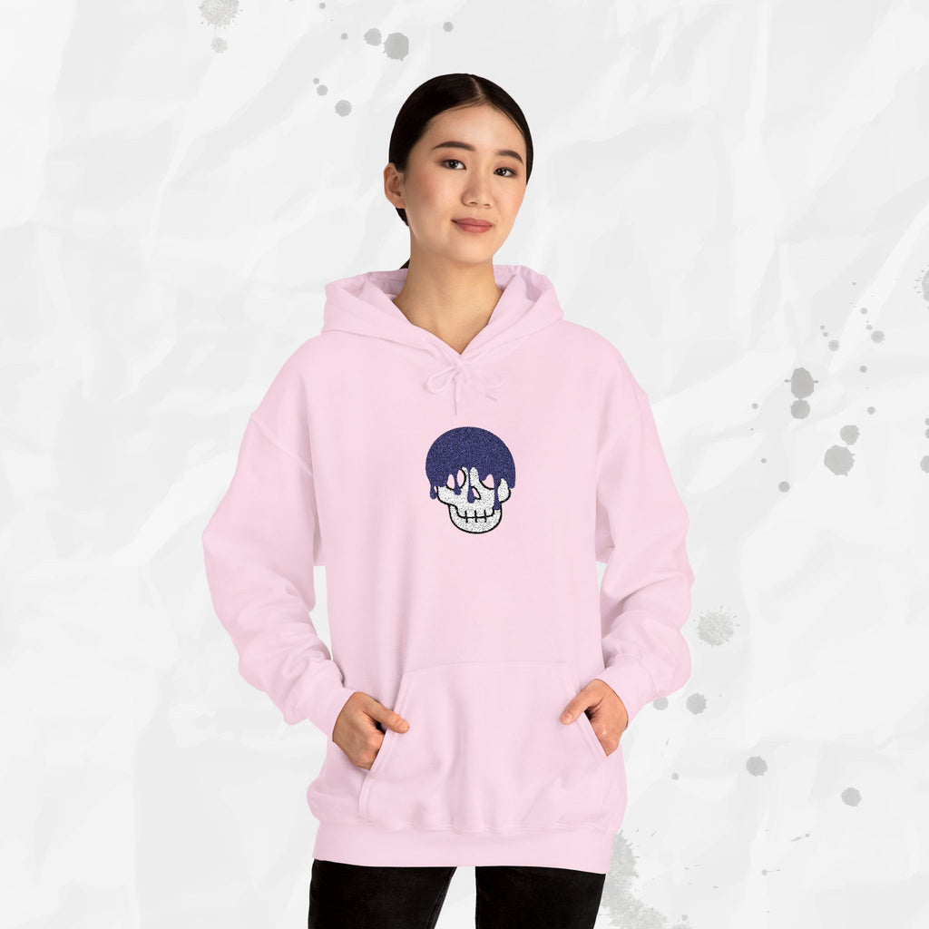 Dripping Skull – Embroidered Hoodie