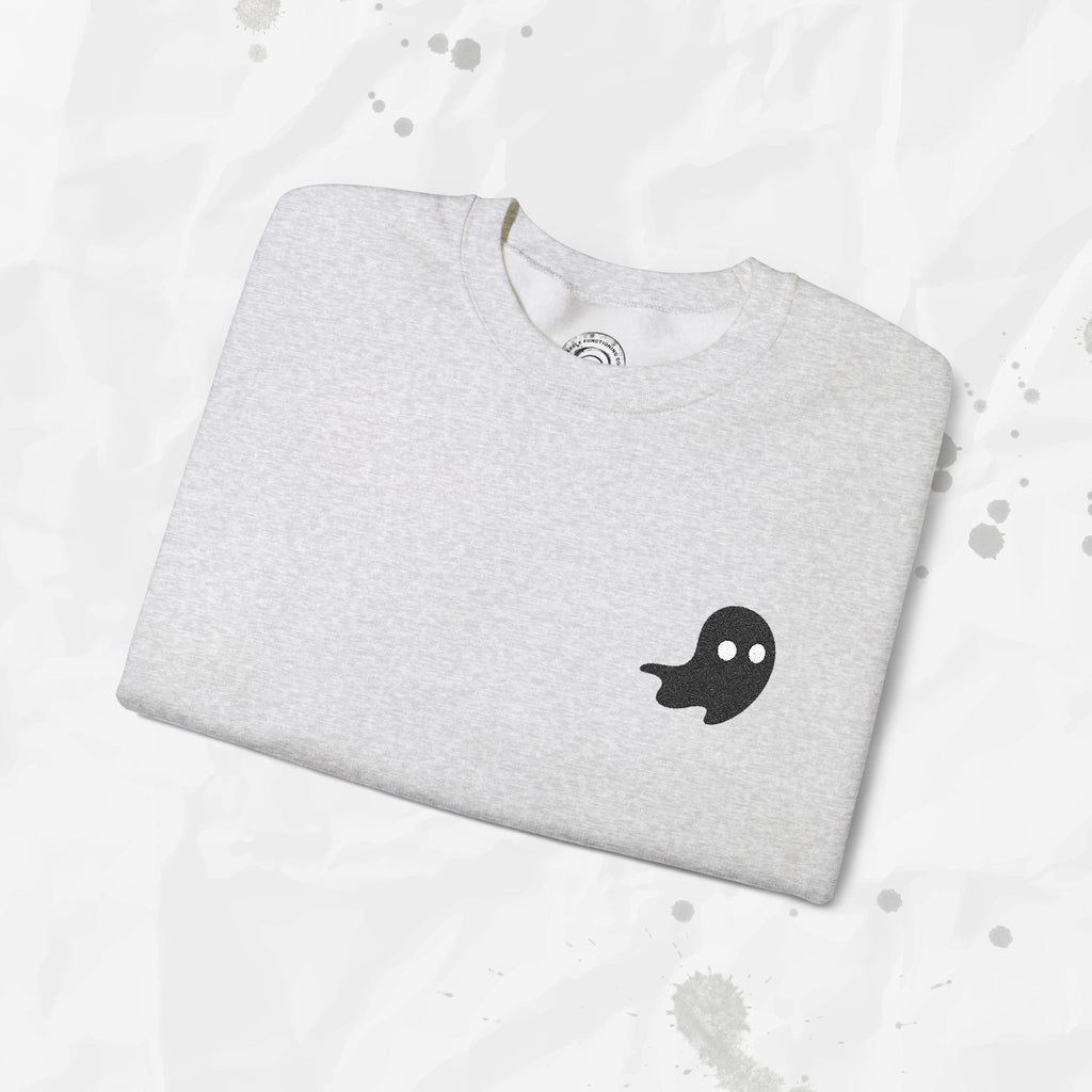 Sweat-shirt à col rond brodé Lil Ghost