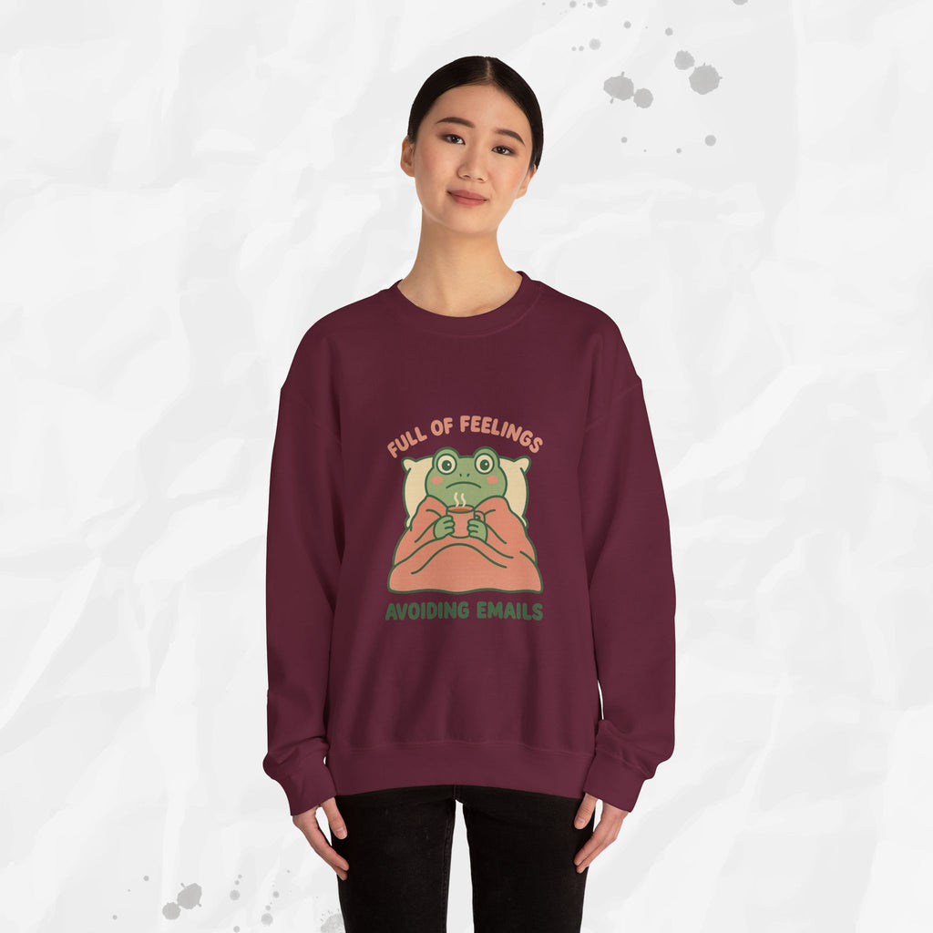 Full of Feelings Avoiding Emails - Crewneck Sweatshirt