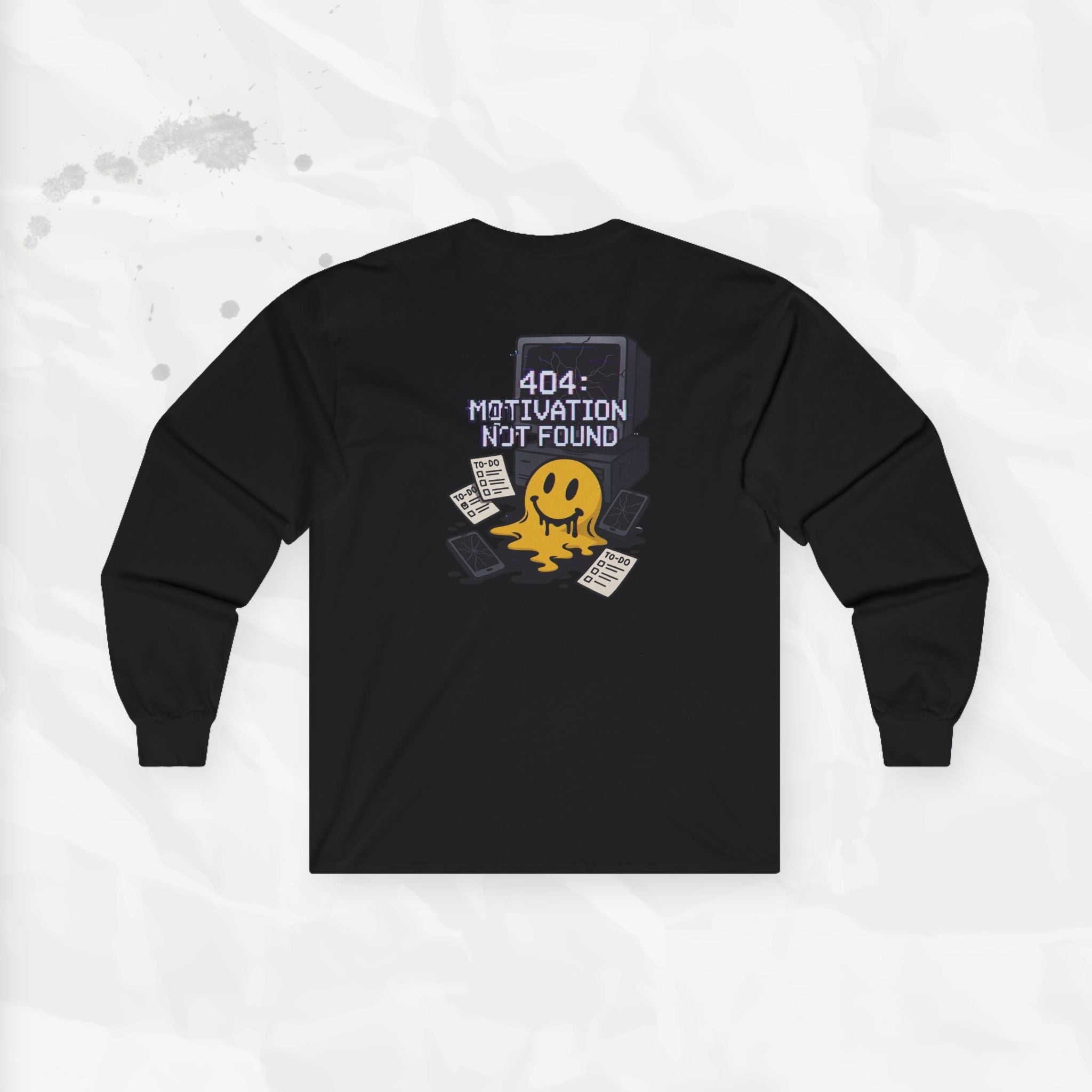 404: Motivation Not Found - Long Sleeve T-Shirt