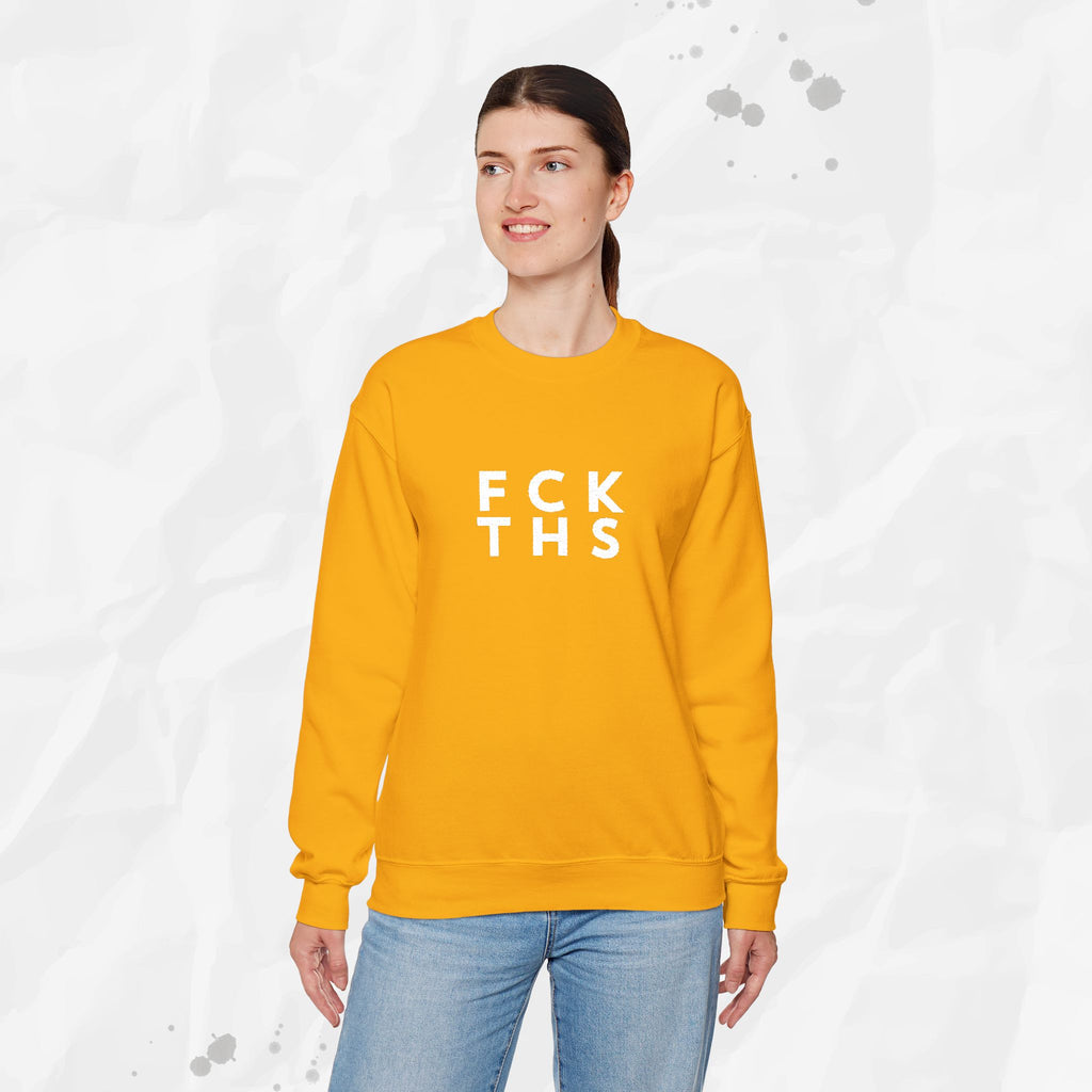 FCK THS – Embroidered Crewneck Sweatshirt
