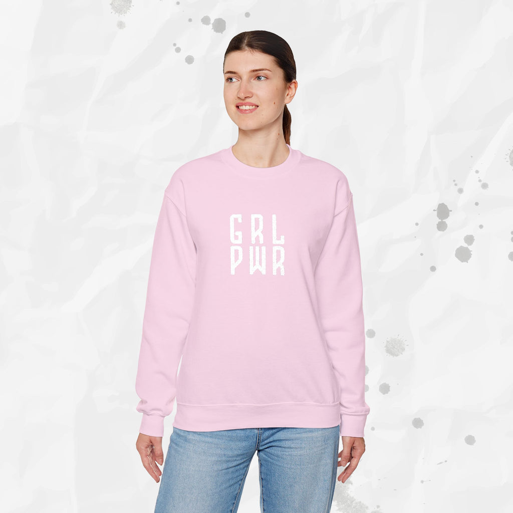 GRL PWR - Embroidered Crewneck Sweatshirt