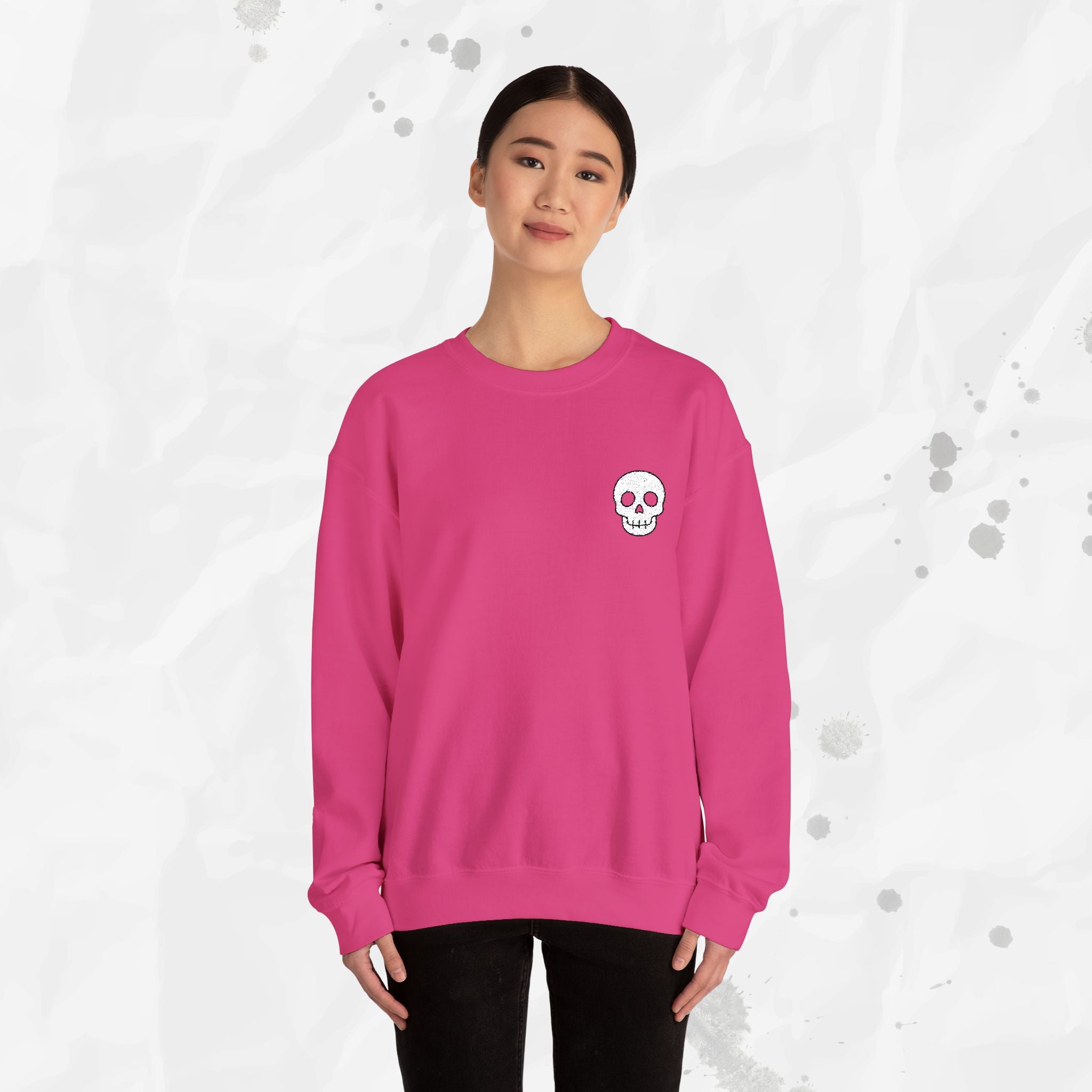 Skull Icon – Embroidered Crewneck Sweatshirt