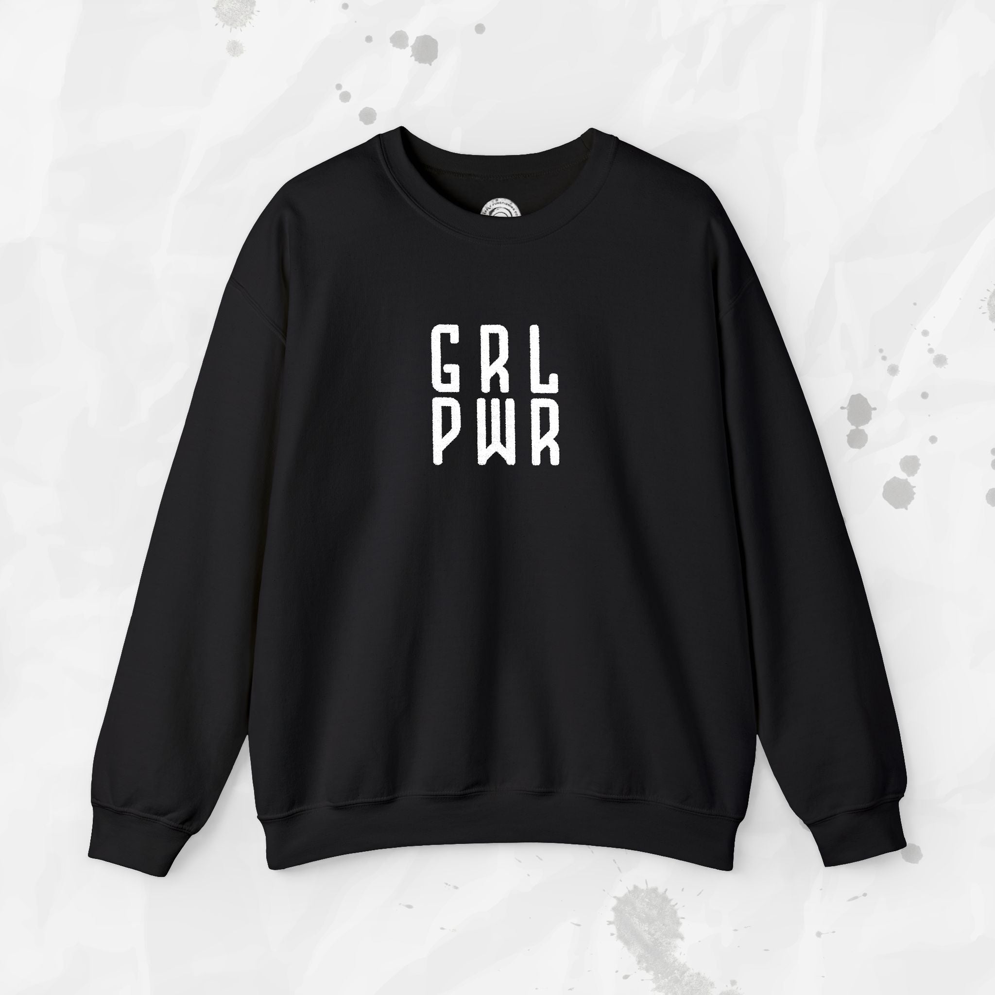 GRL PWR - Embroidered Crewneck Sweatshirt