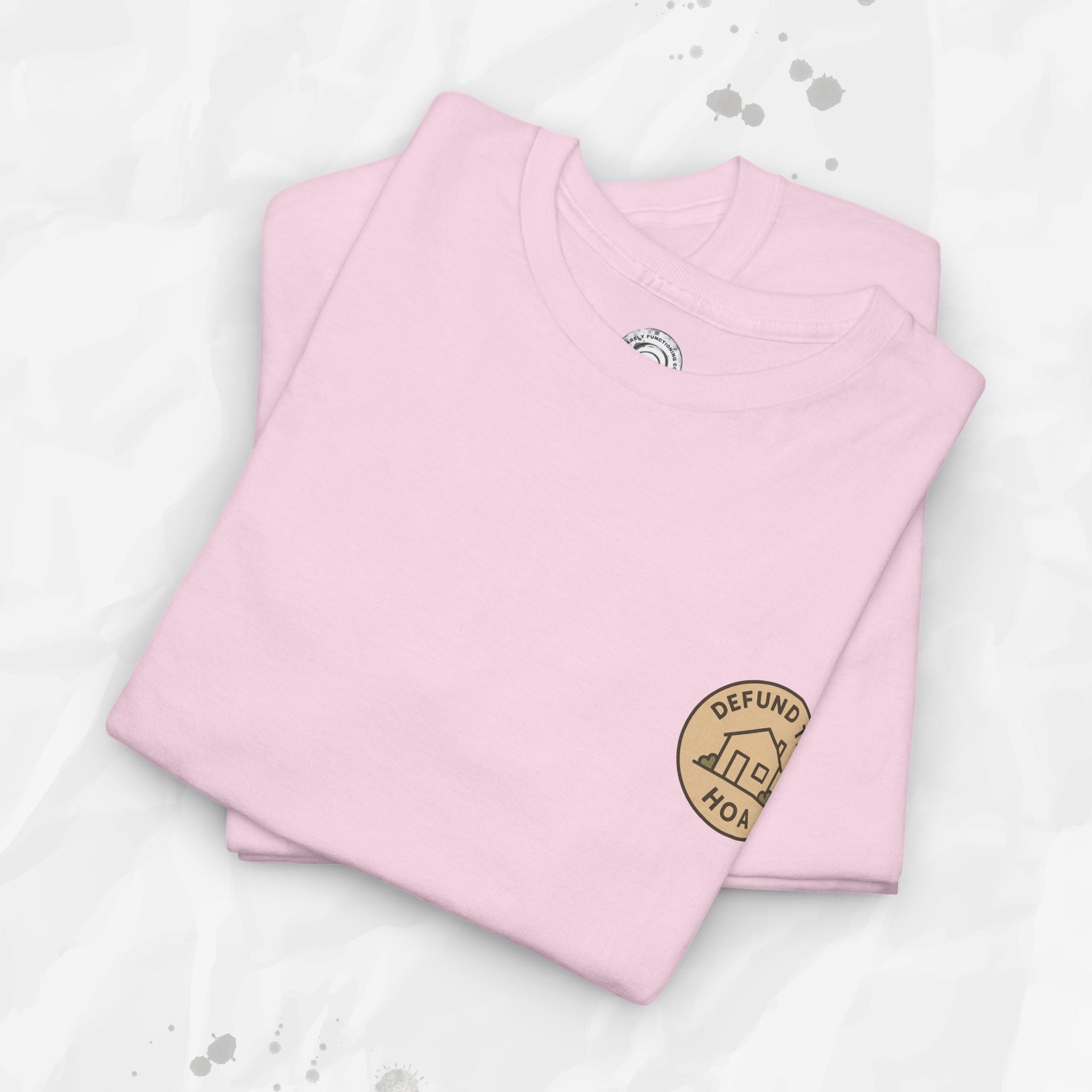 Defund the HOA – T-Shirt (Pocket Print)