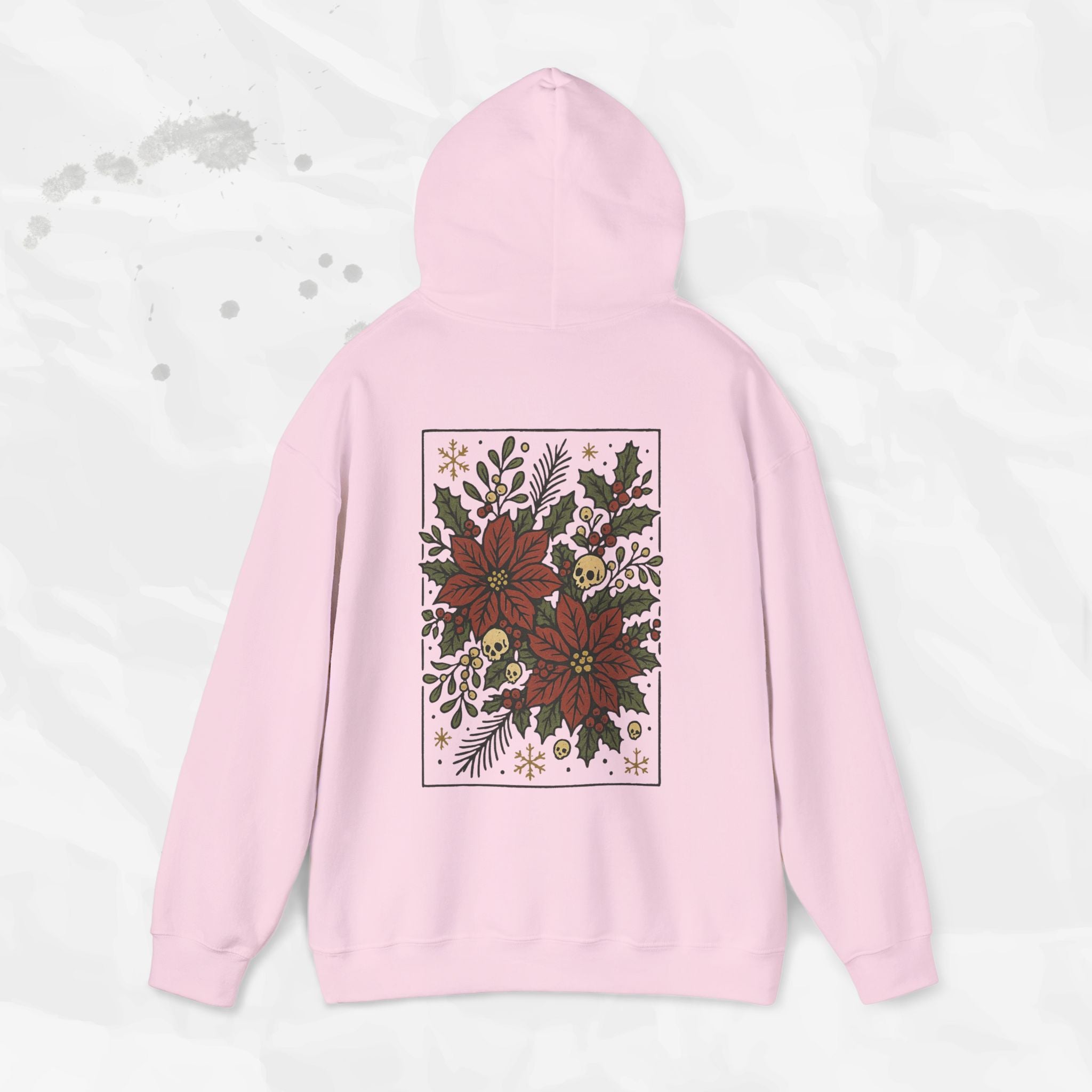 Skull Poinsettias – Hoodie