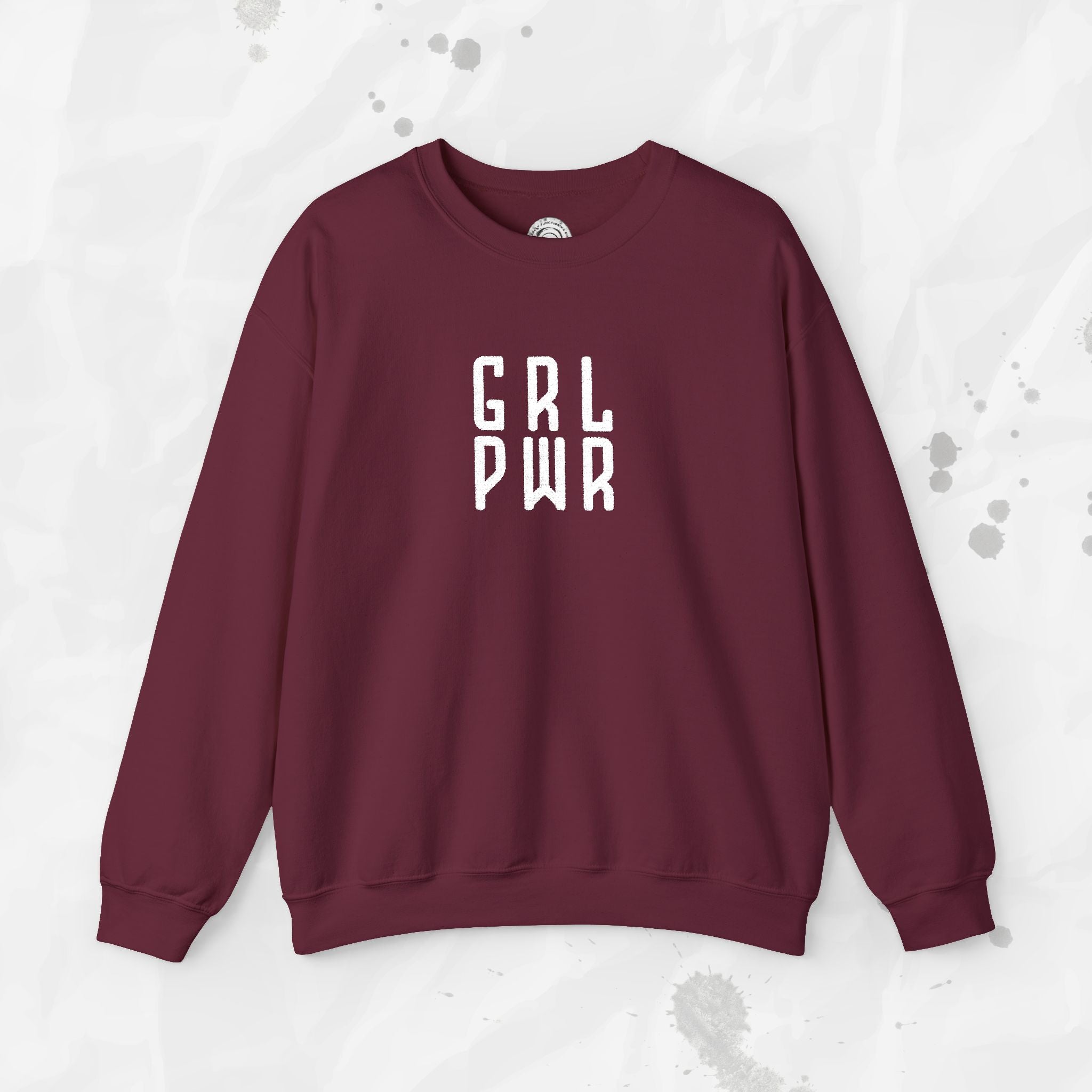 GRL PWR - Embroidered Crewneck Sweatshirt