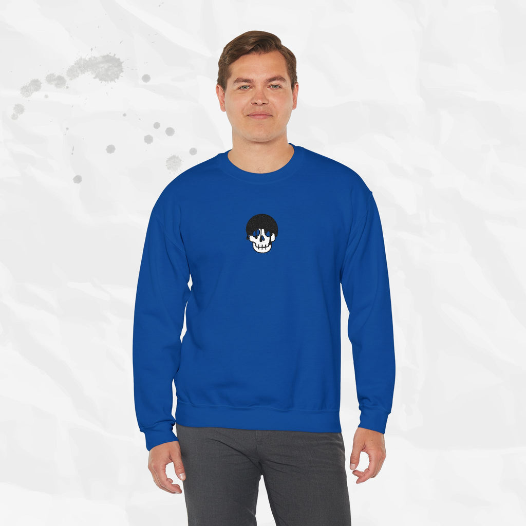 Skull Icon – Embroidered Crewneck Sweatshirt