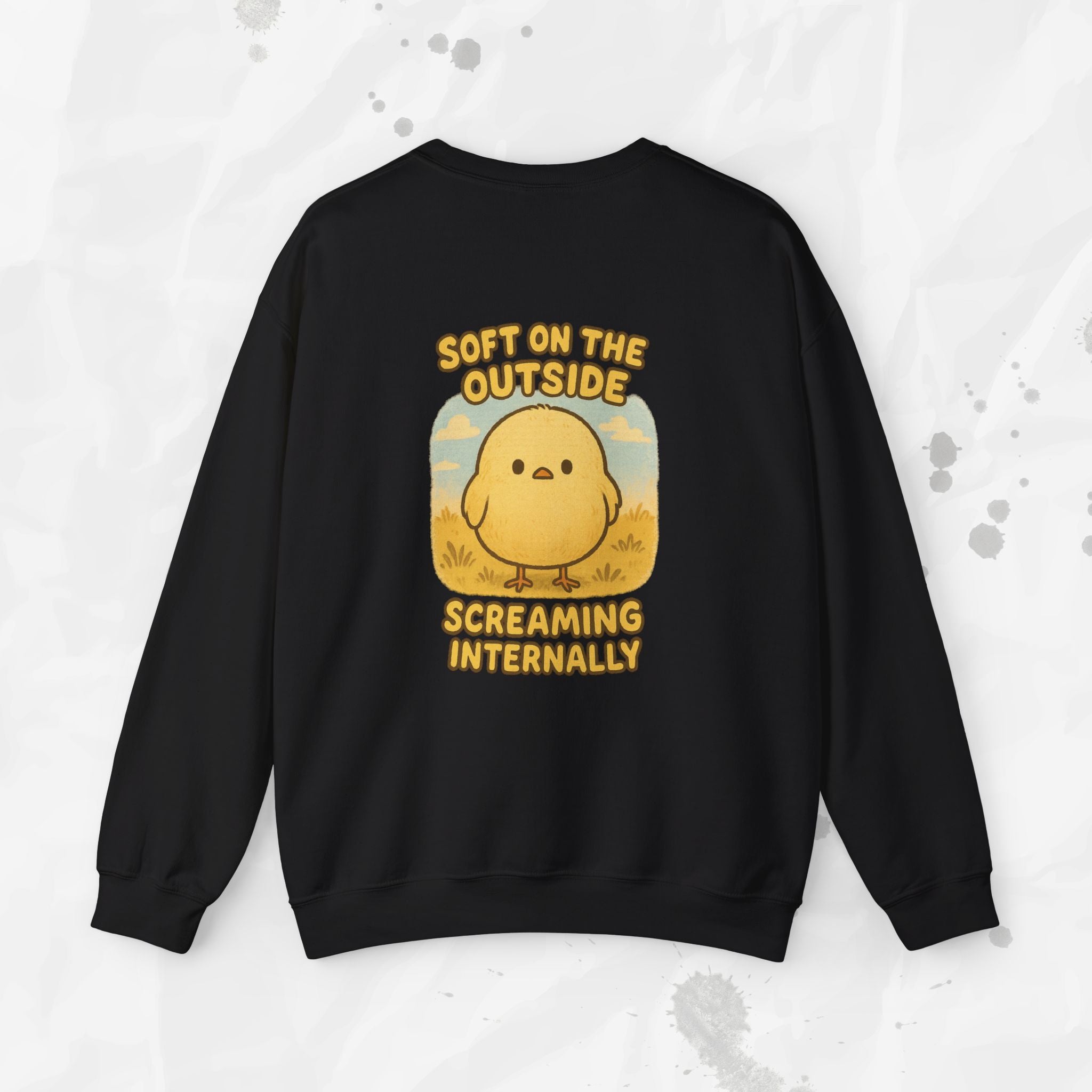 Soft on the Outside Screaming Internally - Crewneck Sweatshirt