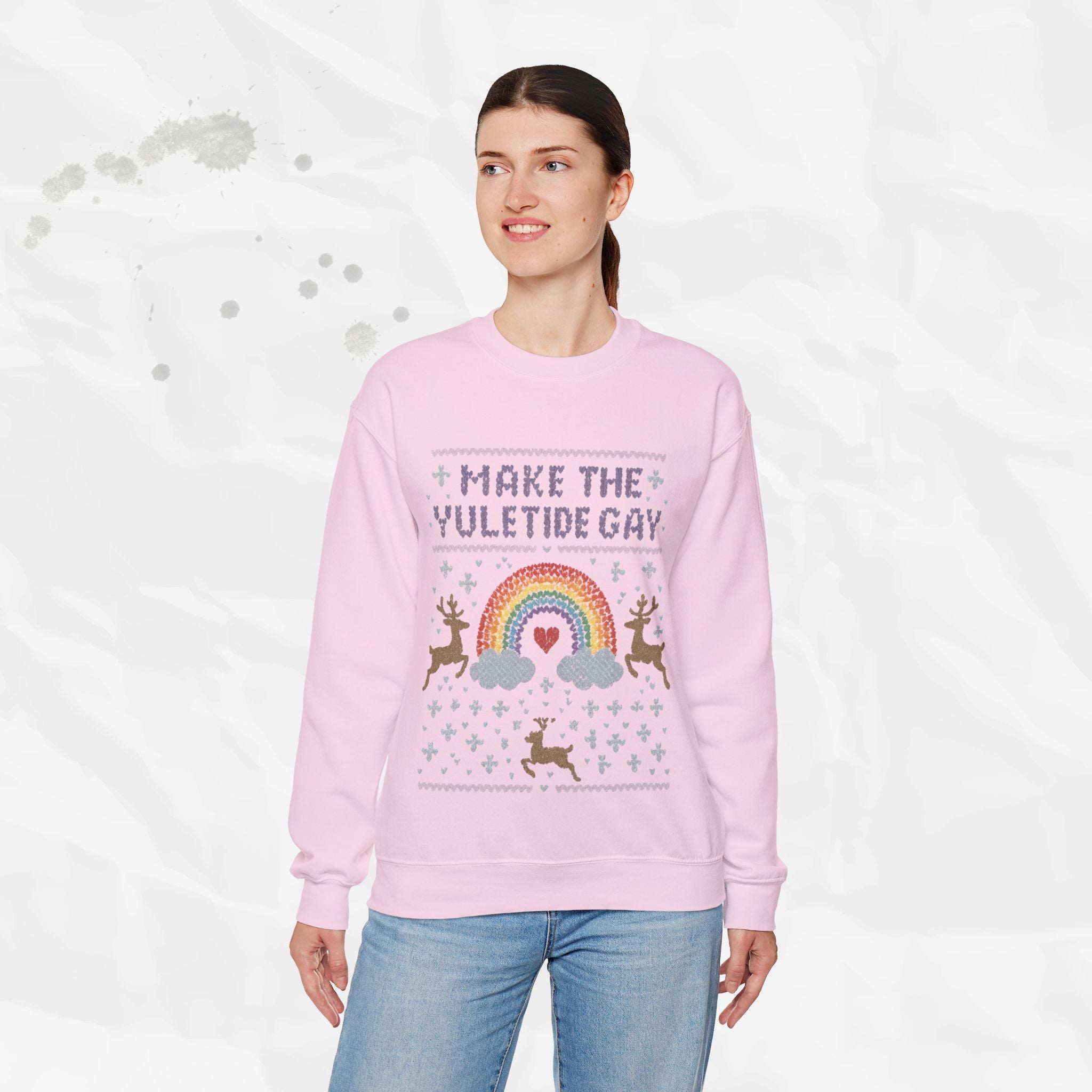 Make the Yuletide Gay – Crewneck Sweatshirt