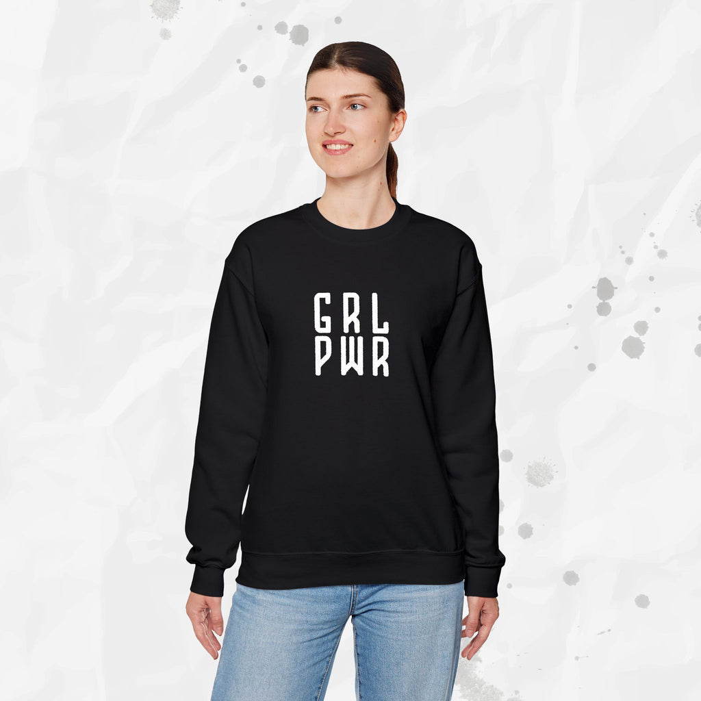 GRL PWR - Embroidered Crewneck Sweatshirt