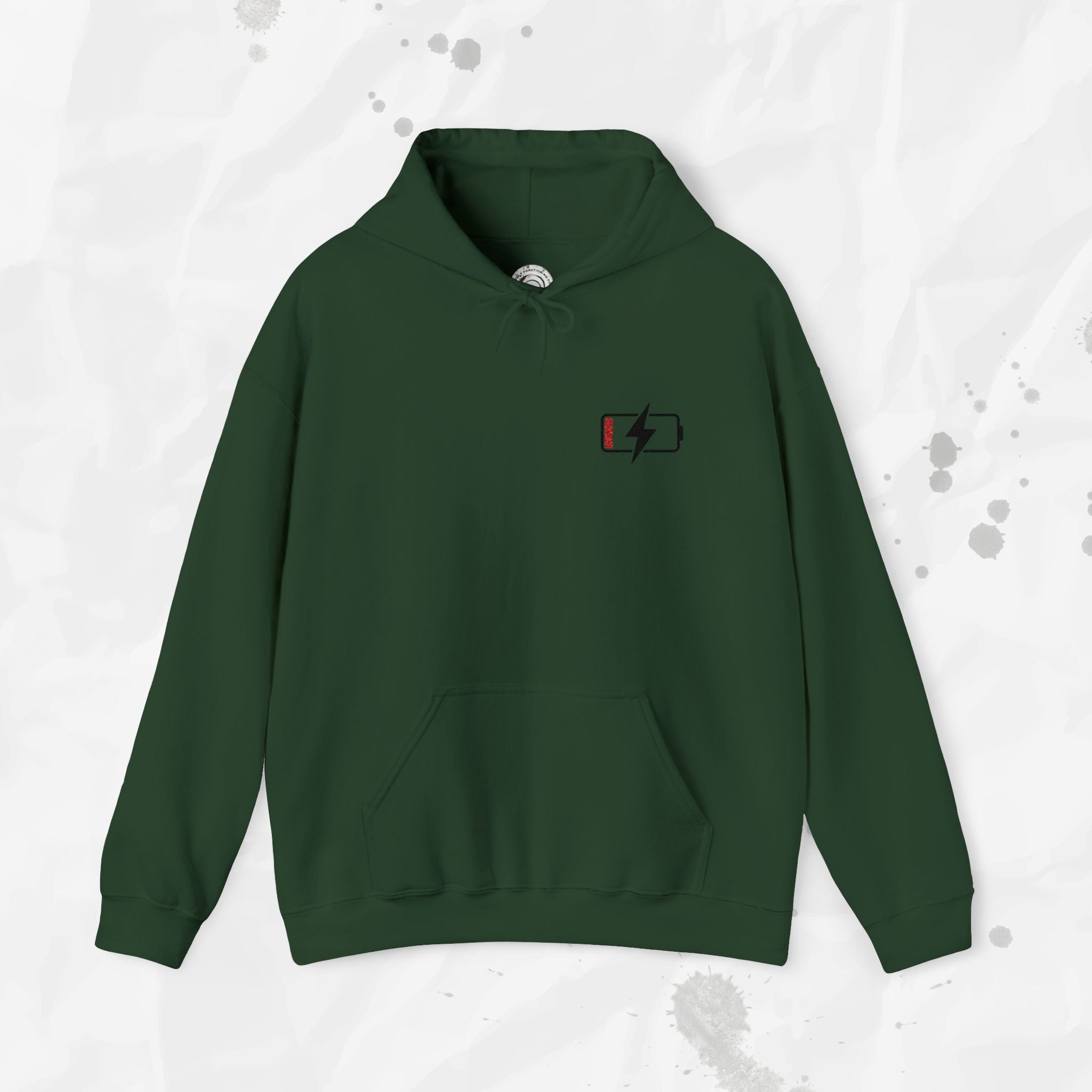 Low Battery – Embroidered Hoodie
