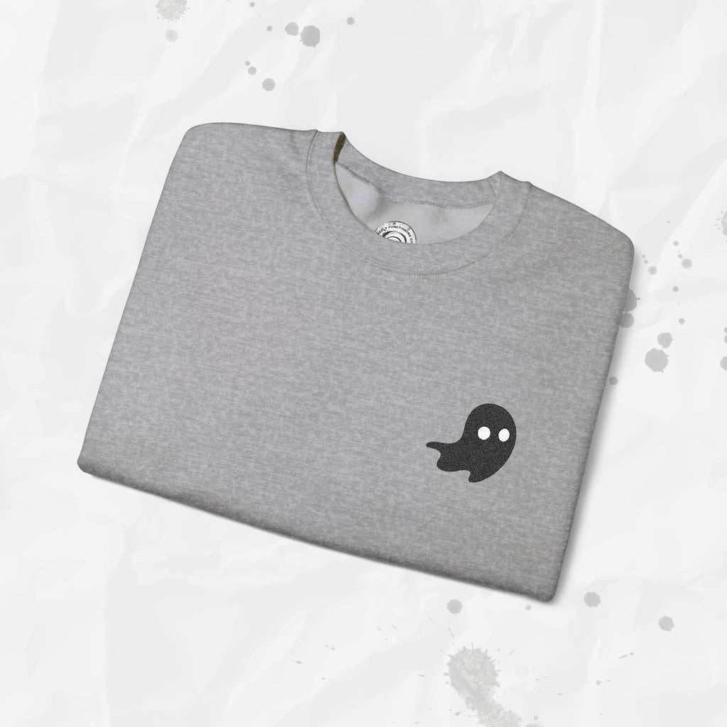Sweat-shirt à col rond brodé Lil Ghost
