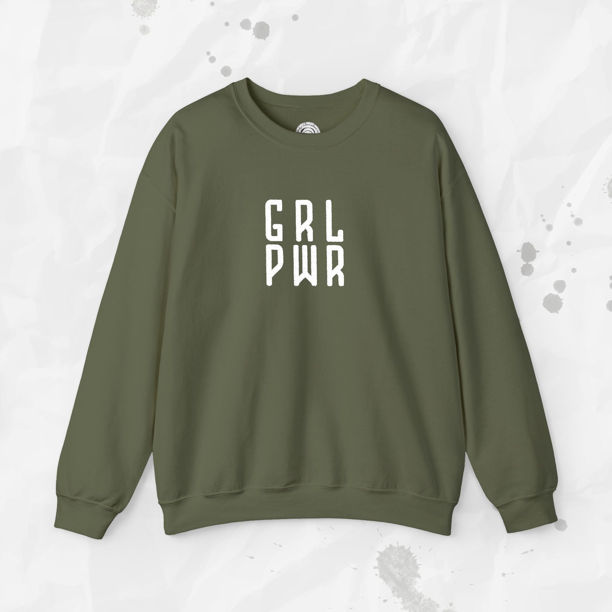 GRL PWR - Embroidered Crewneck Sweatshirt