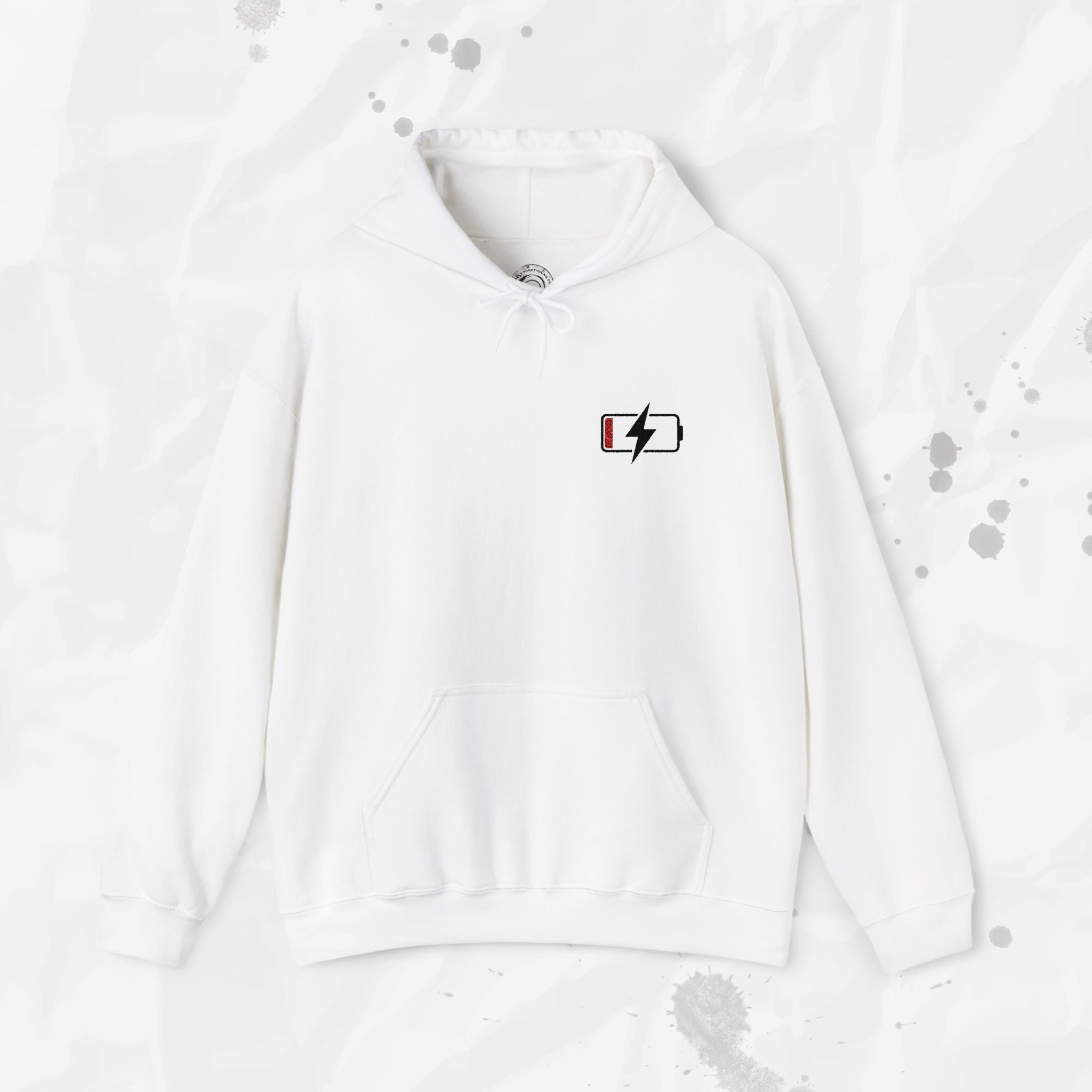 Low Battery – Embroidered Hoodie