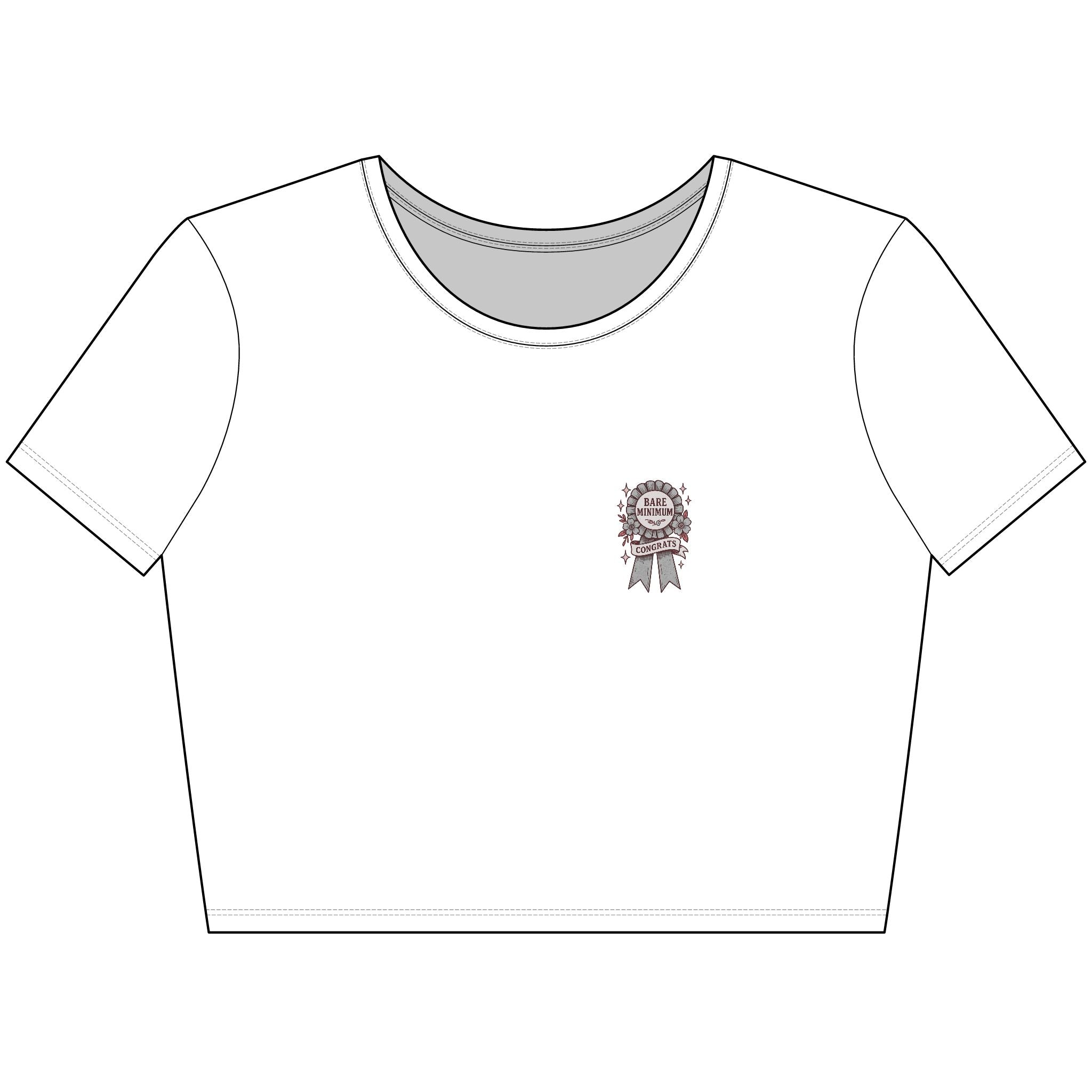 Bare Minimum Badge - Crop Top