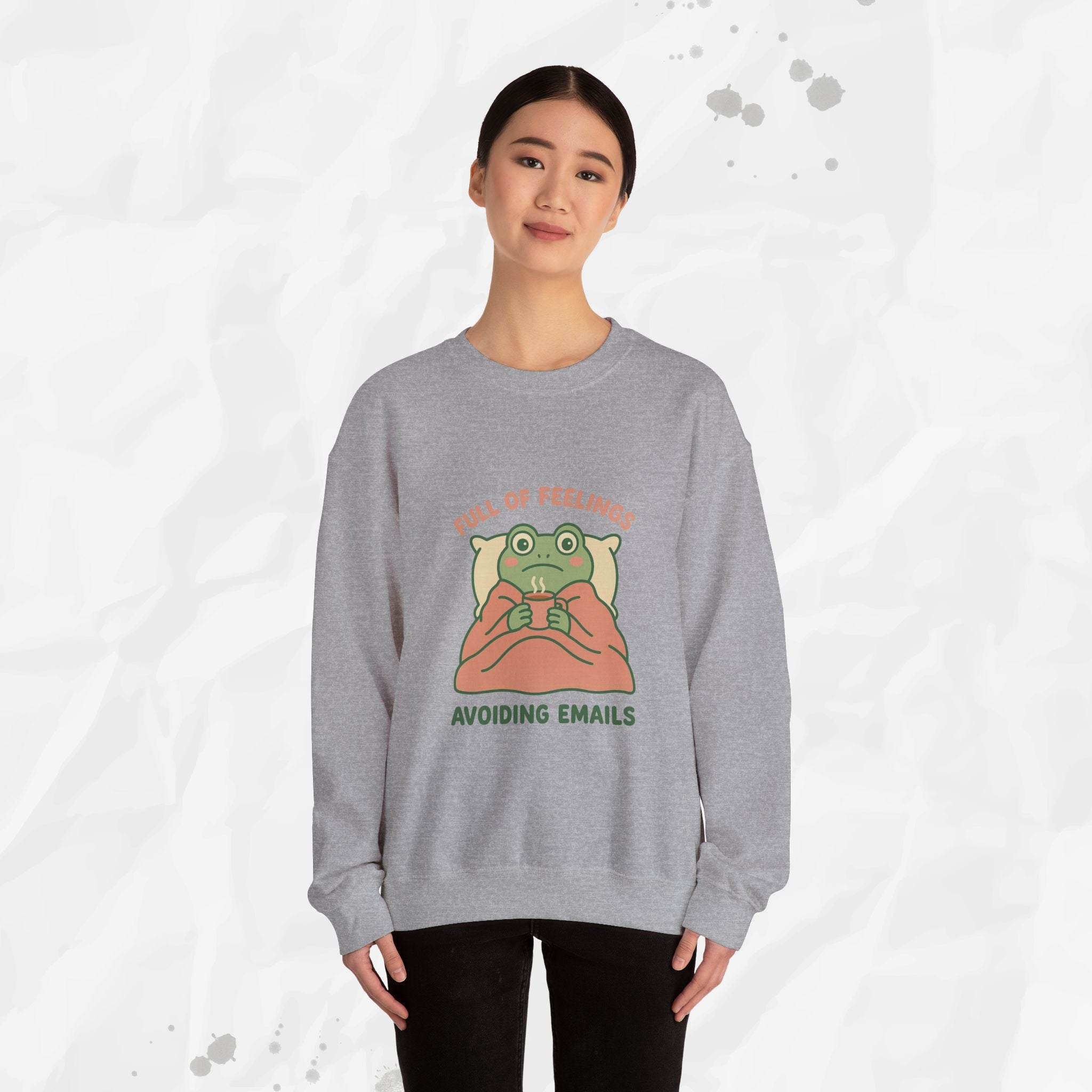 Full of Feelings Avoiding Emails - Crewneck Sweatshirt