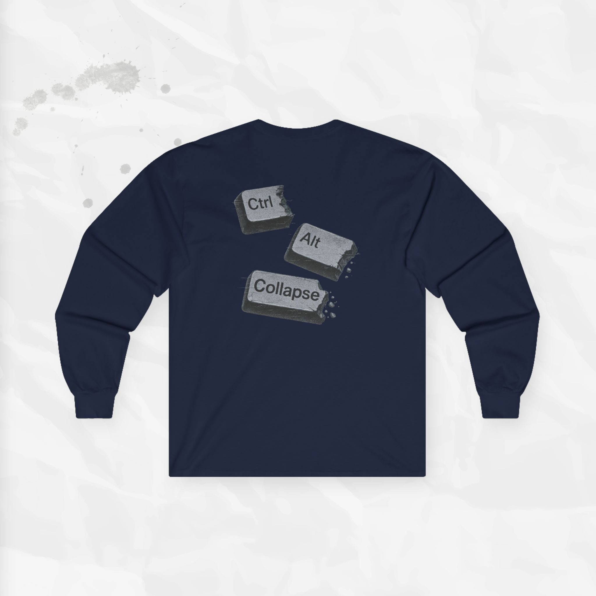 Ctrl Alt Collapse - Long Sleeve T-Shirt