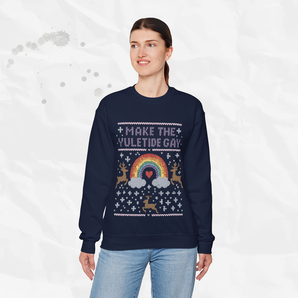 Make the Yuletide Gay – Crewneck Sweatshirt