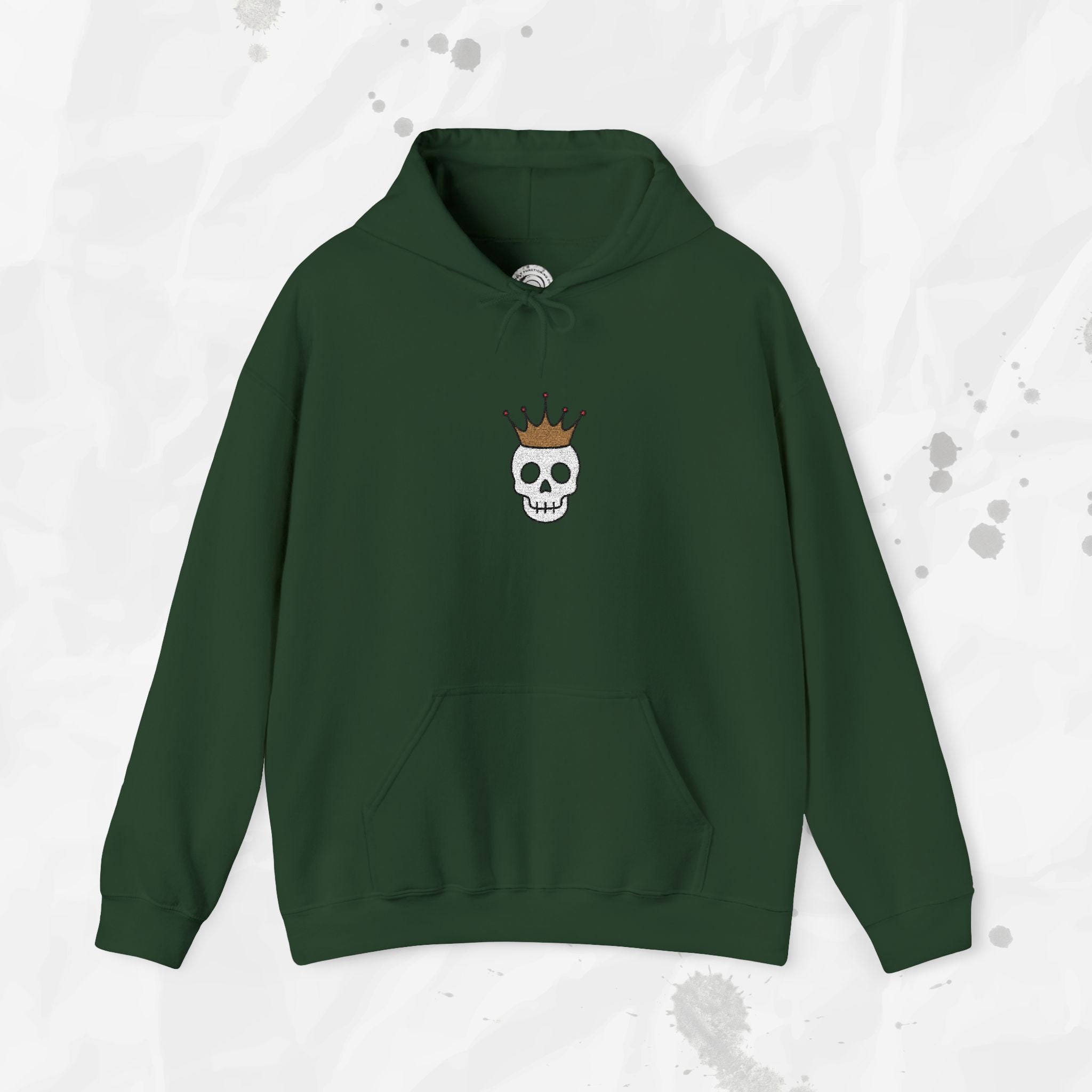 Crown Skull - Embroidered Hoodie